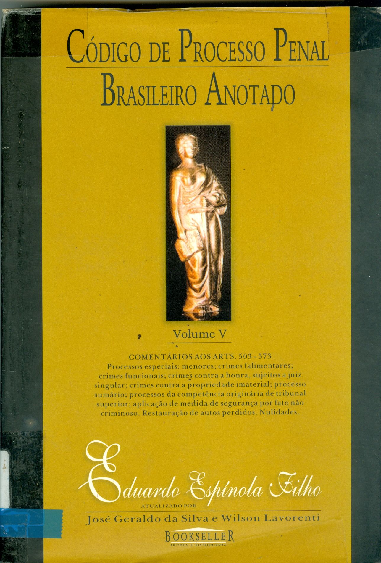CÓDIGO DE PROCESSO PENAL BRASILEIRO ANOTADO - V. 5