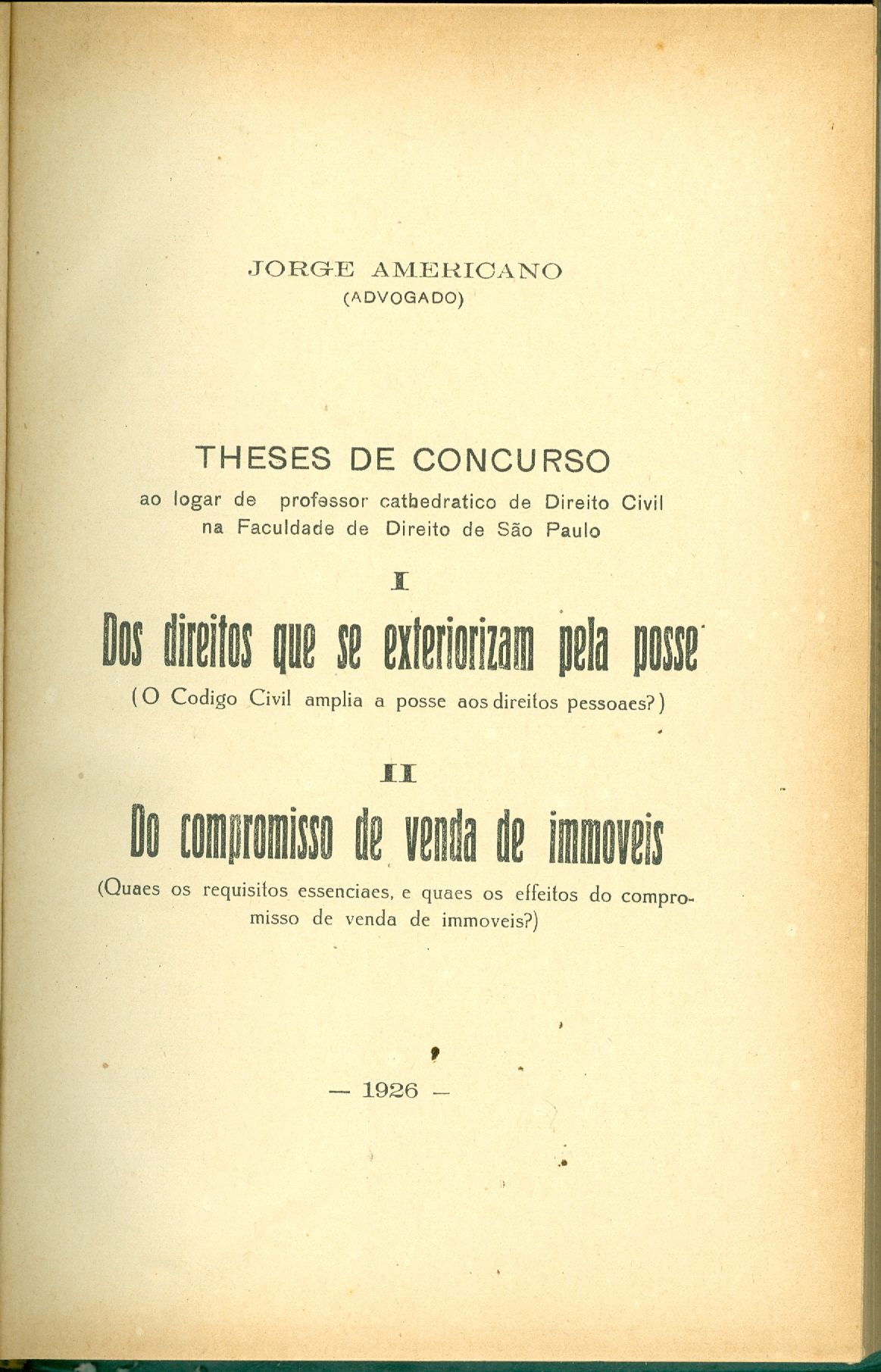 THESES DE CONCURSO