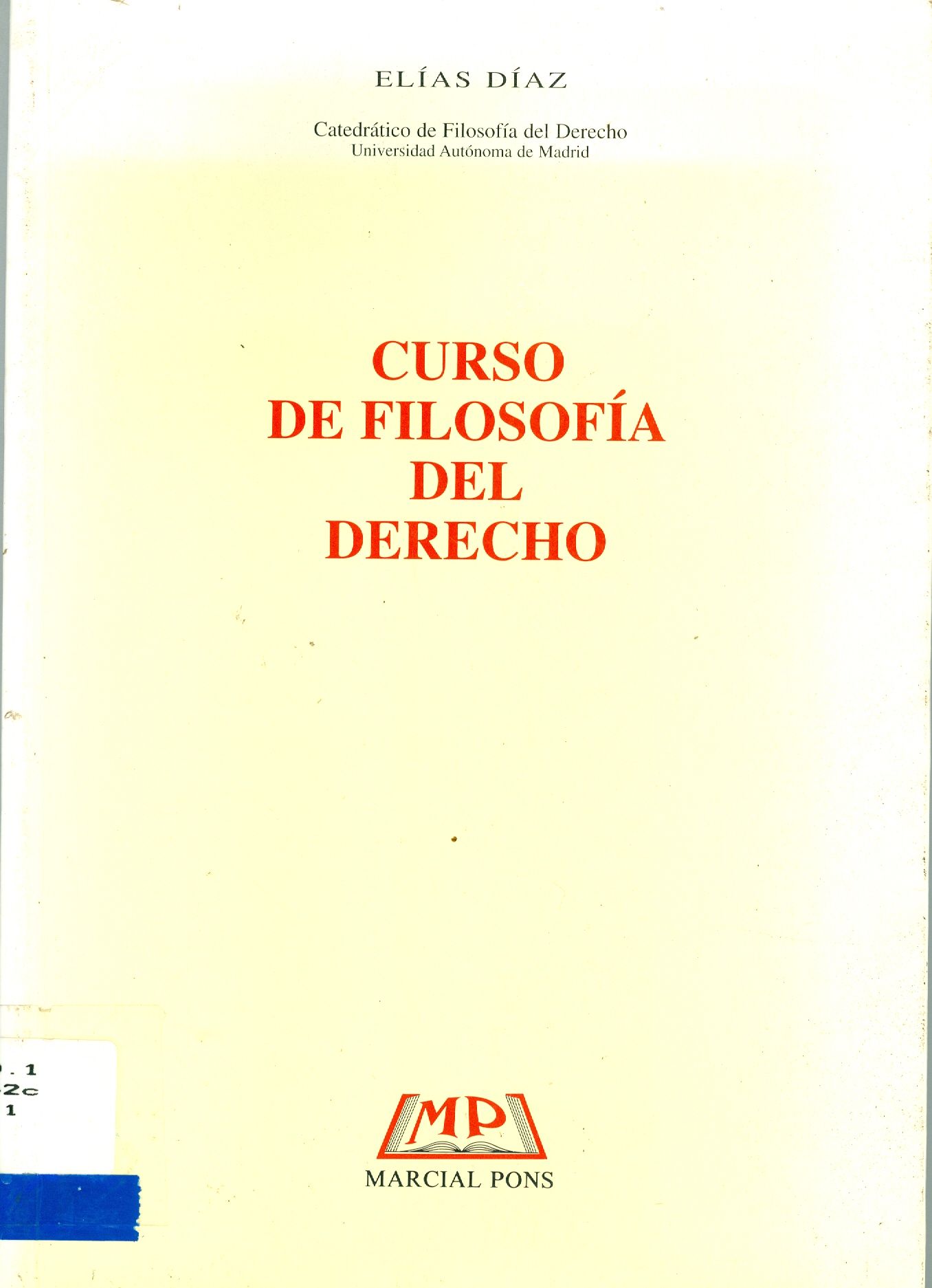 CURSO DE FILOSOFIA DEL DERECHO