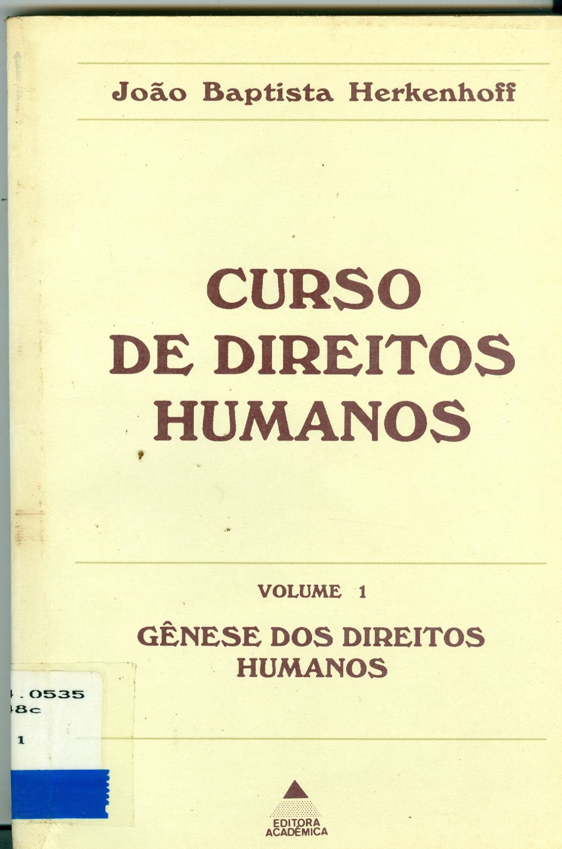 CURSO DE DIREITOS HUMANOS - V. 1
