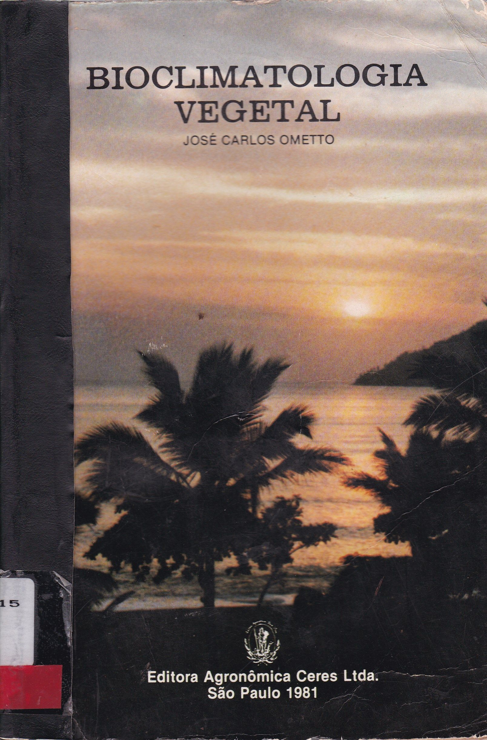 BIOCLIMATOLOGIA VEGETAL 