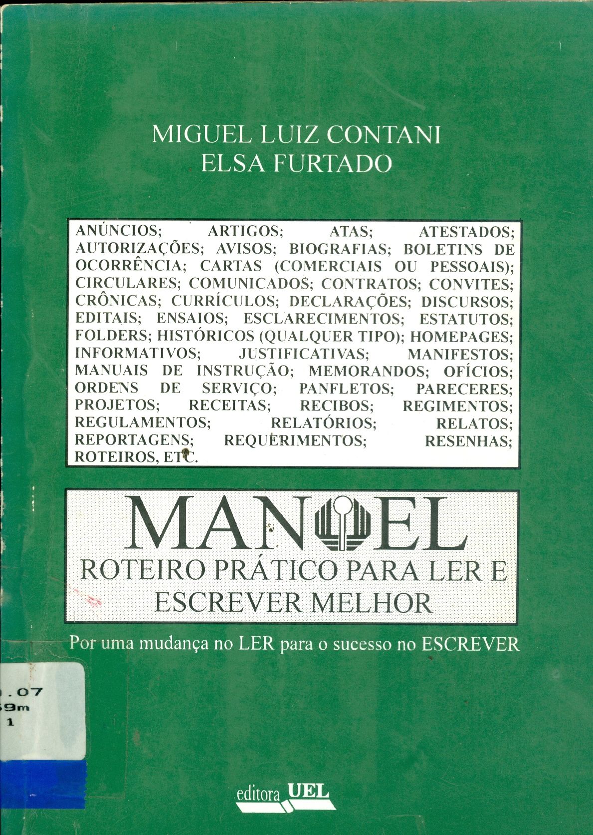MANUAL: ROTEIRO PRÁTICO PARA LER E ESCREVER MELHOR