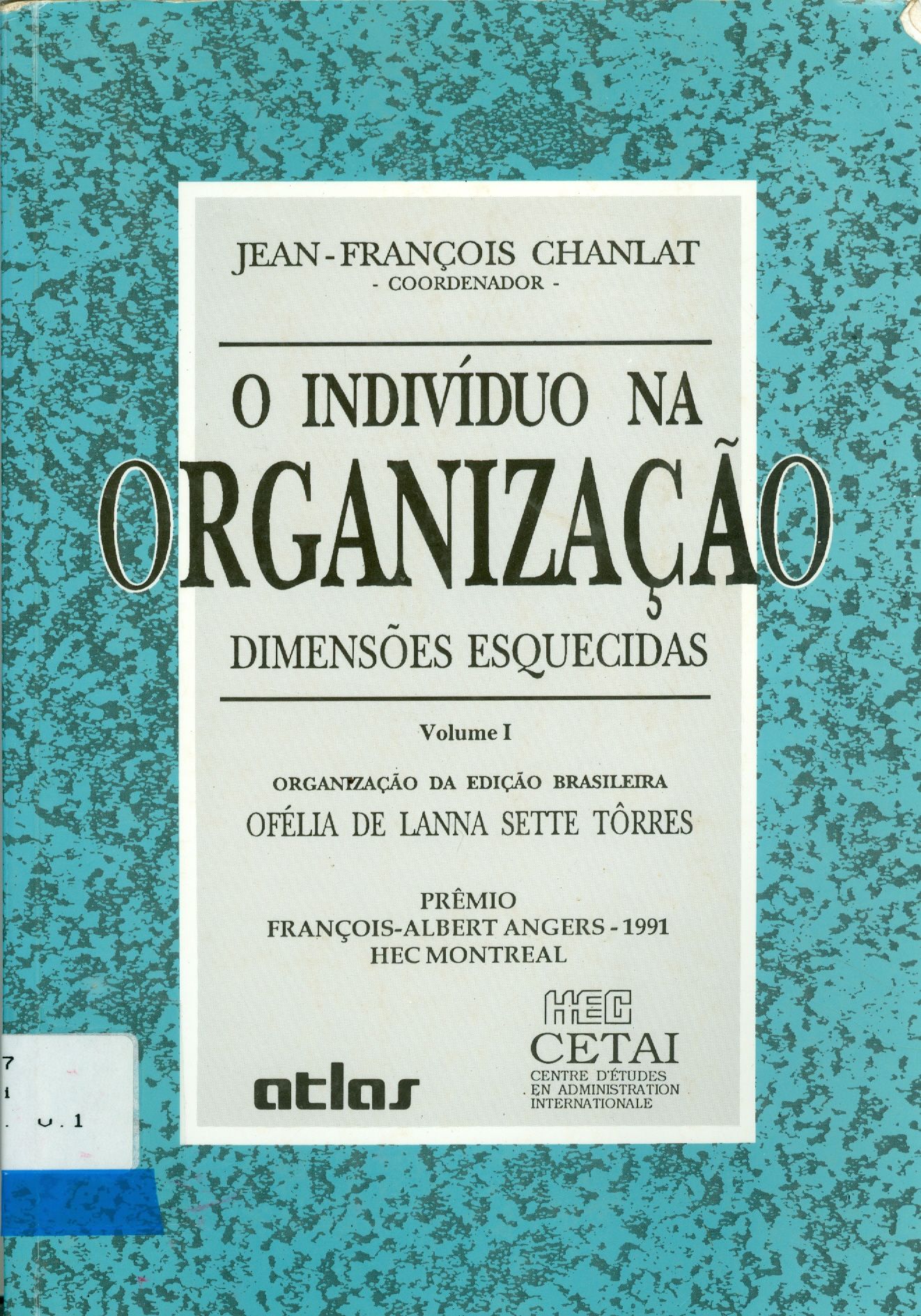 O INDIVÍDUO NA ORGANIZAÇÃO: DIMENSÕES ESQUECIDAS - V. 1