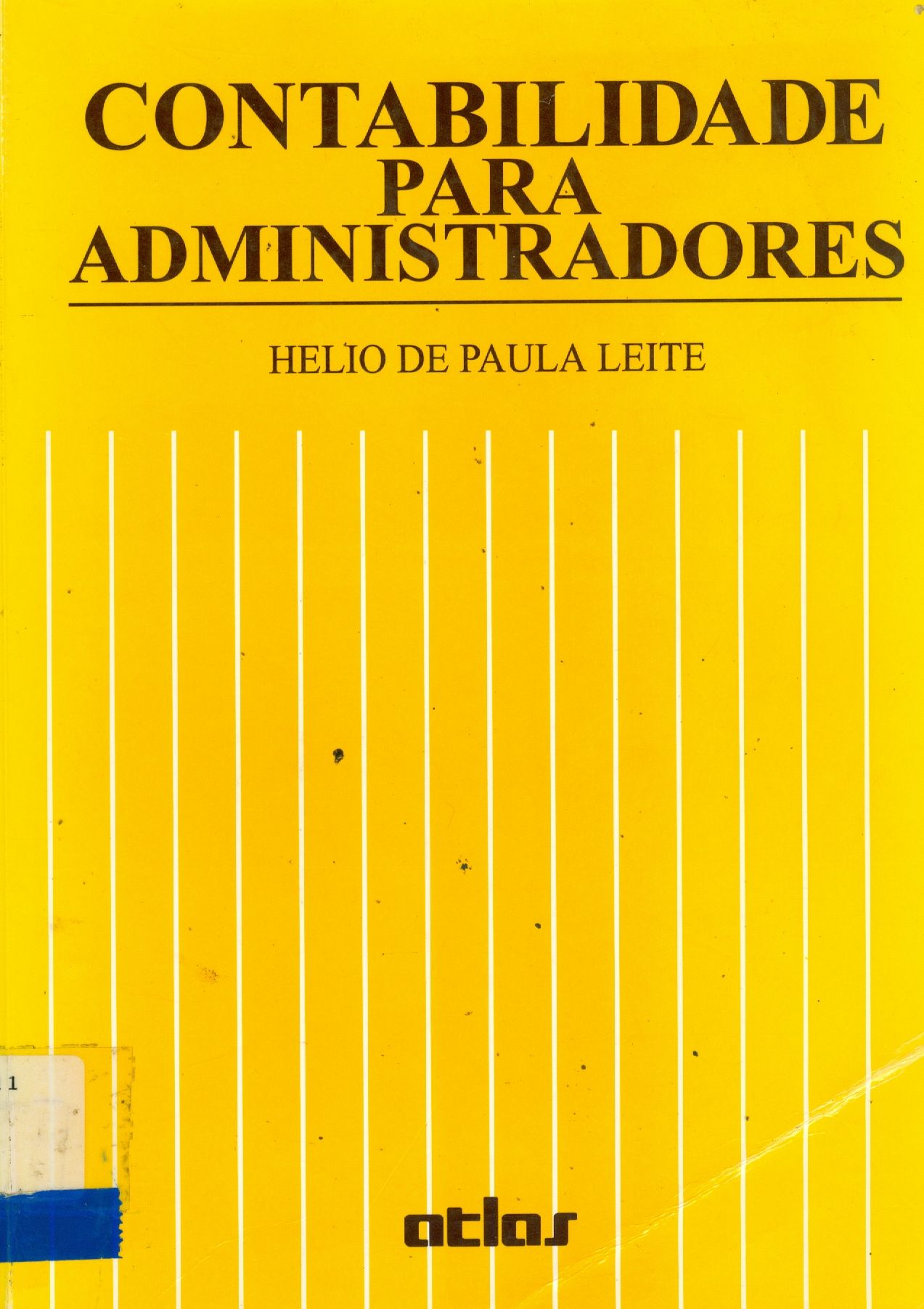 CONTABILIDADE PARA ADMINISTRADORES 