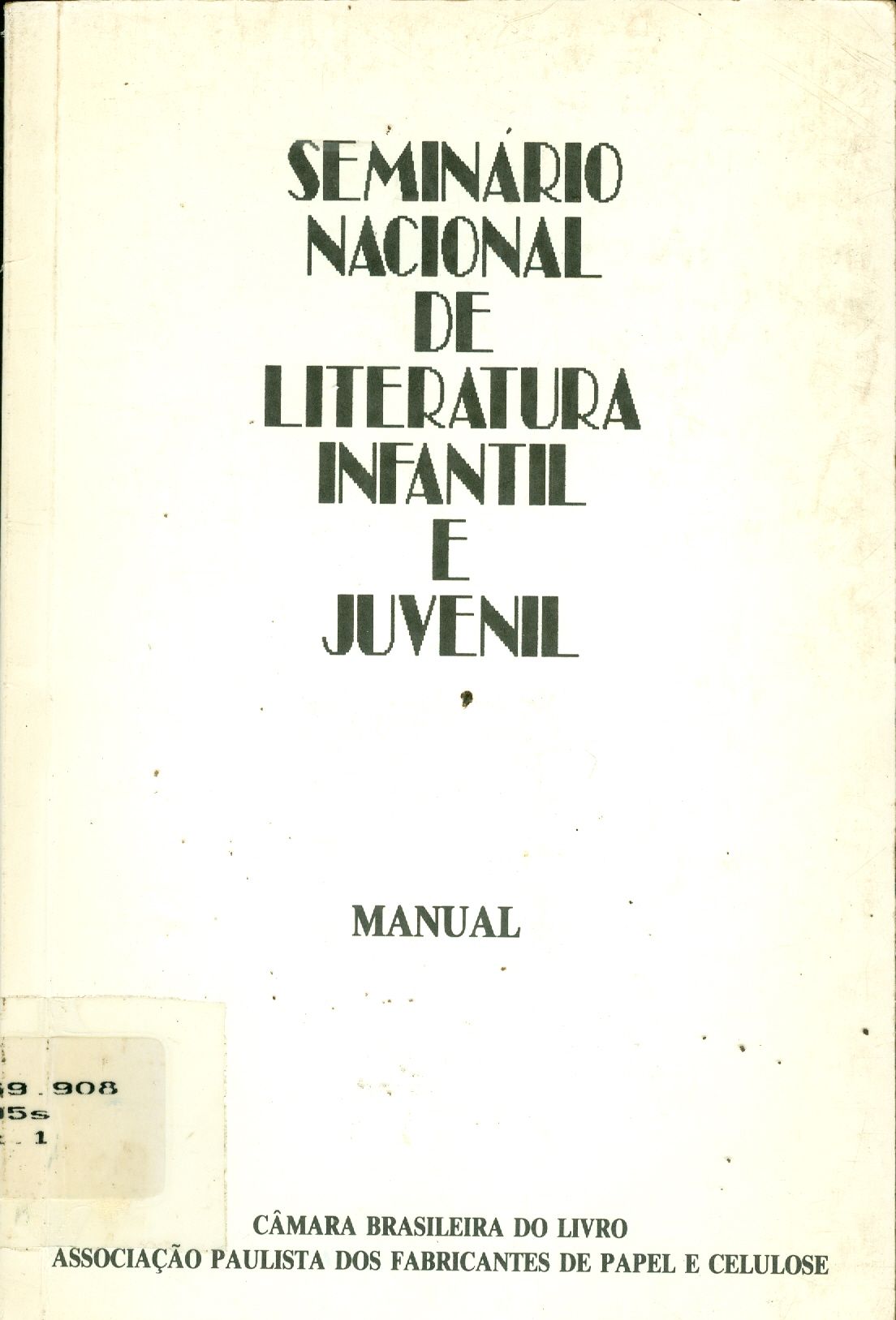 SEMINÁRIO NACIONAL DE LITERATURA INFANTIL E JUVENIL