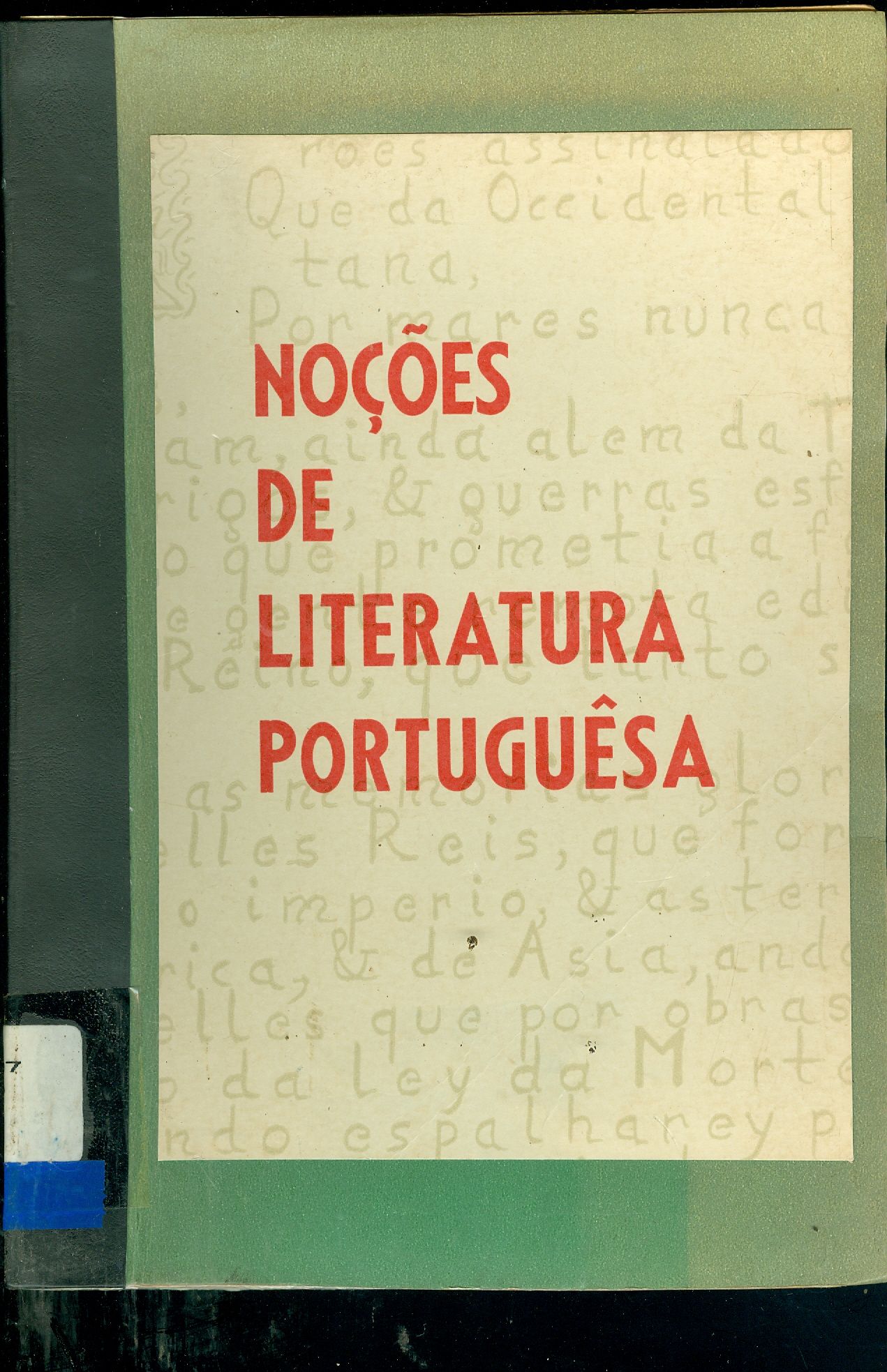 NOÇÕES DE LITERATURA PORTUGUESA 