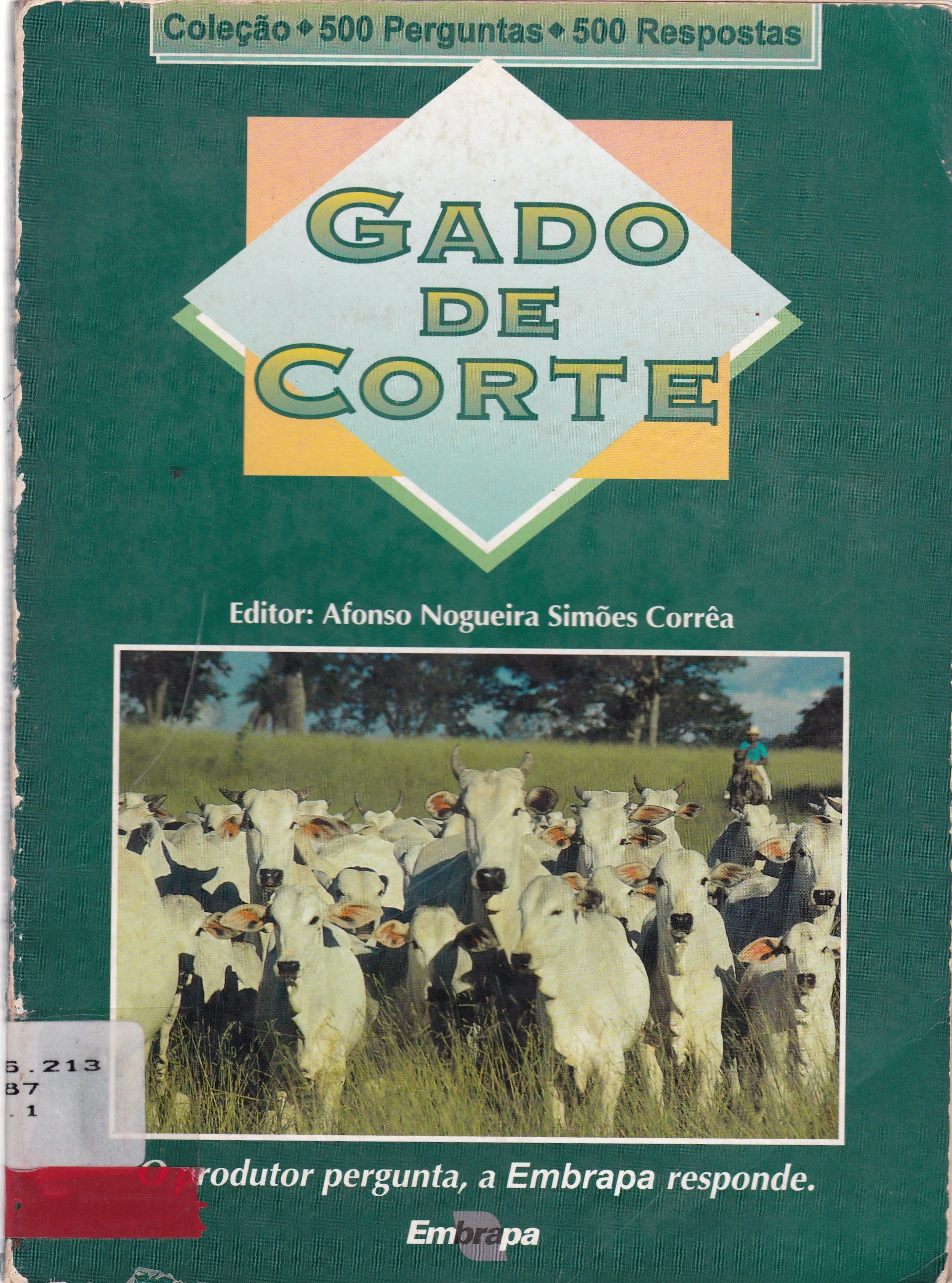 GADO DE CORTE: O PRODUTOR PERGUNTA, A EMBRAPA RESPONDE.