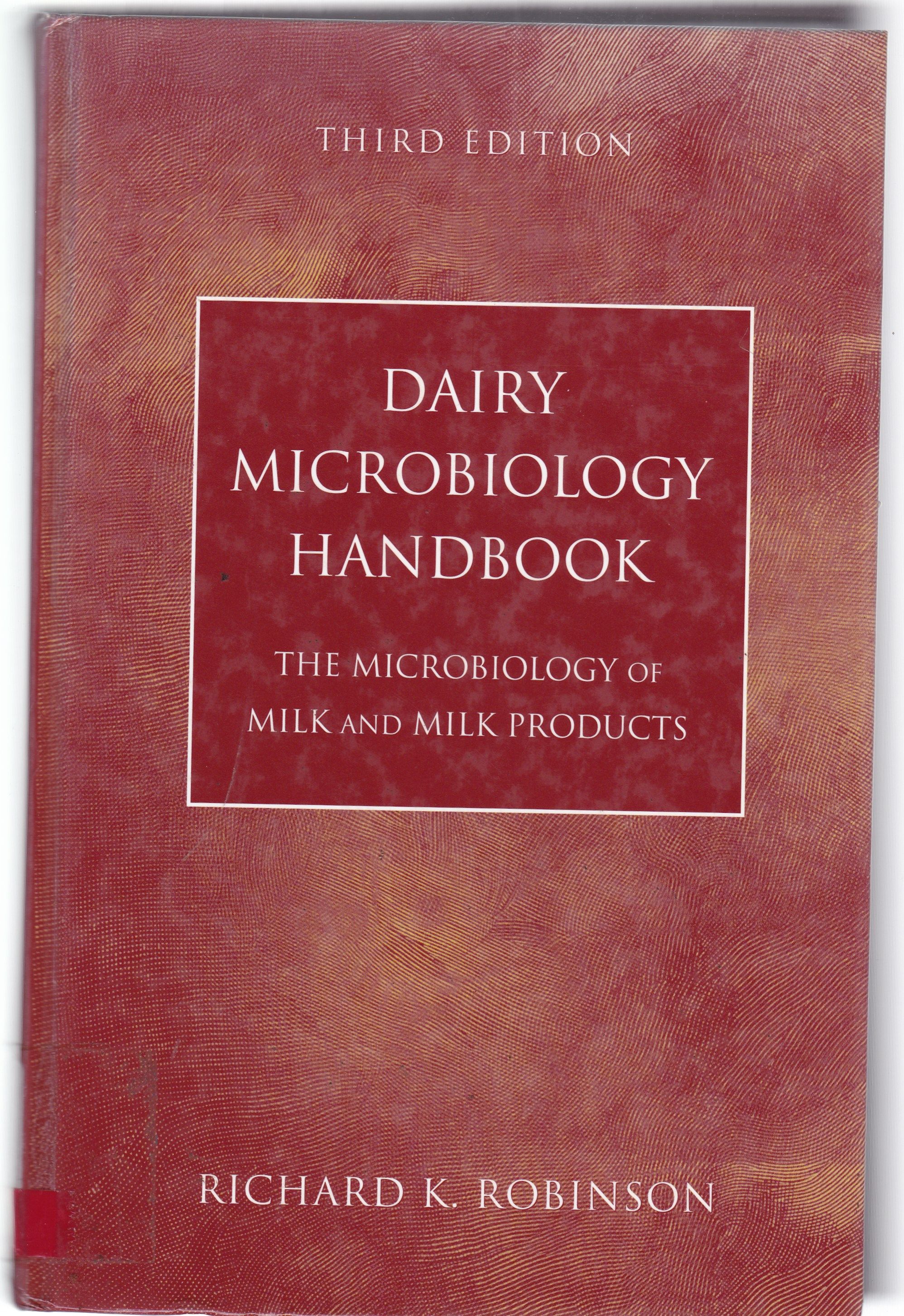 DAIRY MICROBIOLOGY HANDBOOK 