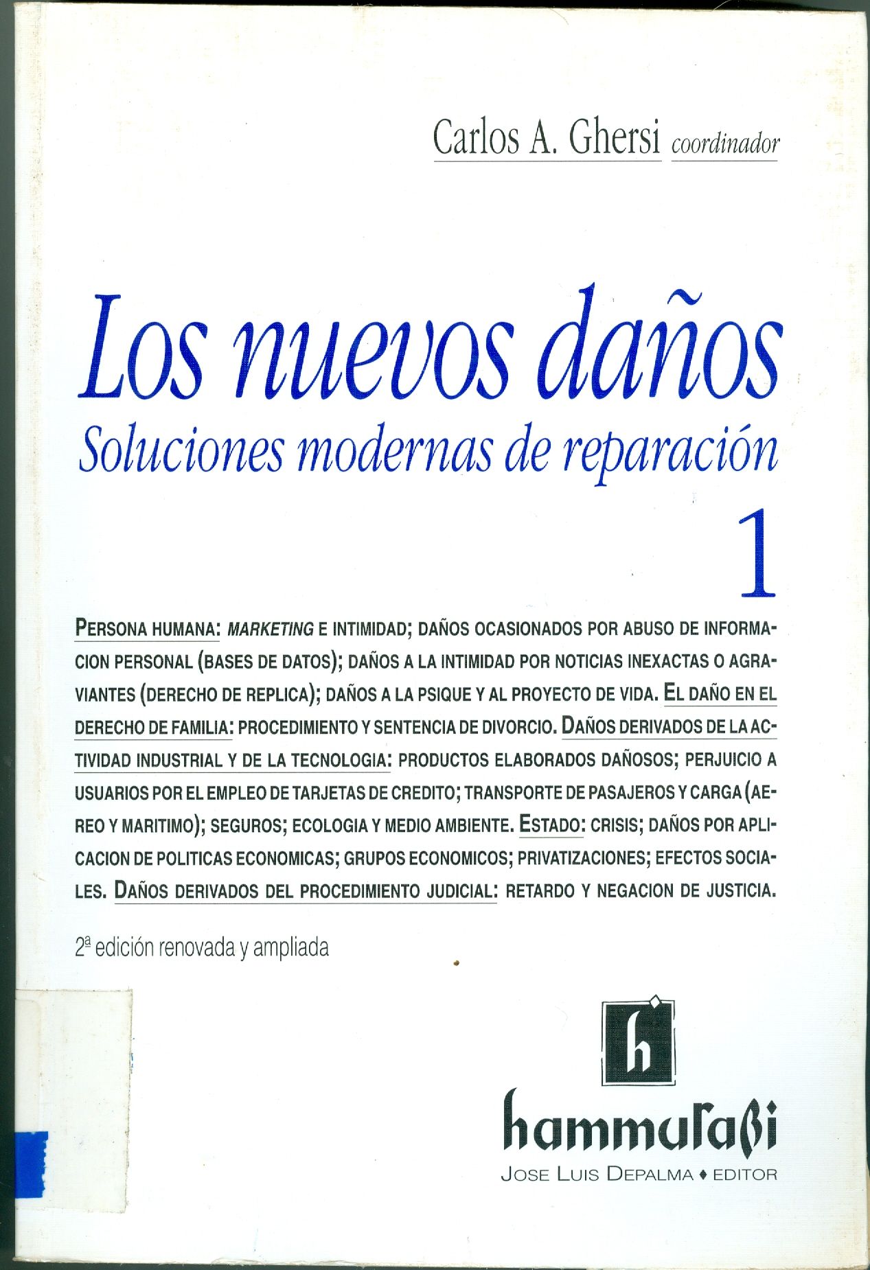 LOS NUEVOS DANOS: SOLUCIONES MODERNAS DE REPARACIÓN - V. 1