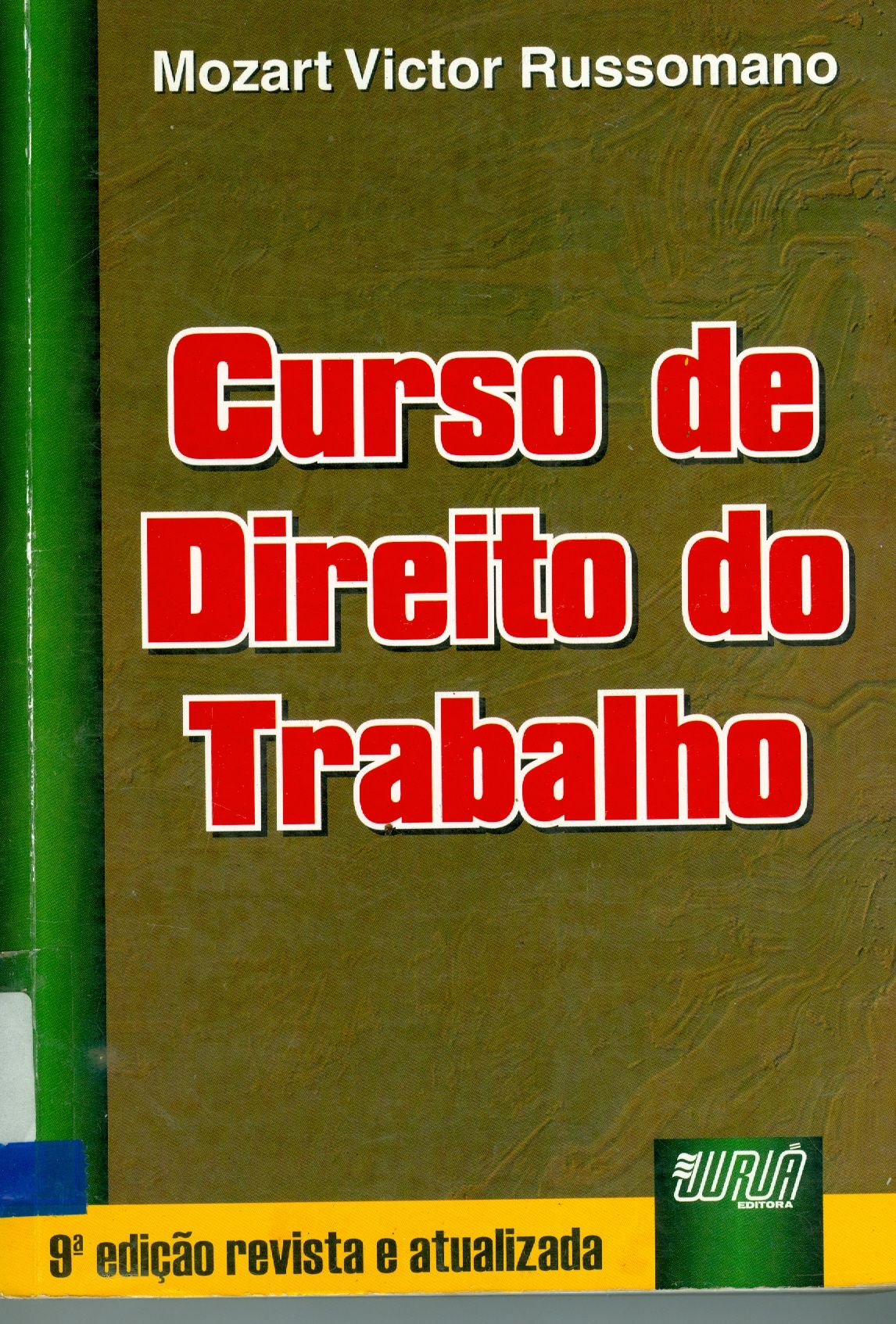 CURSO DE DIREITO DO TRABALHO 
