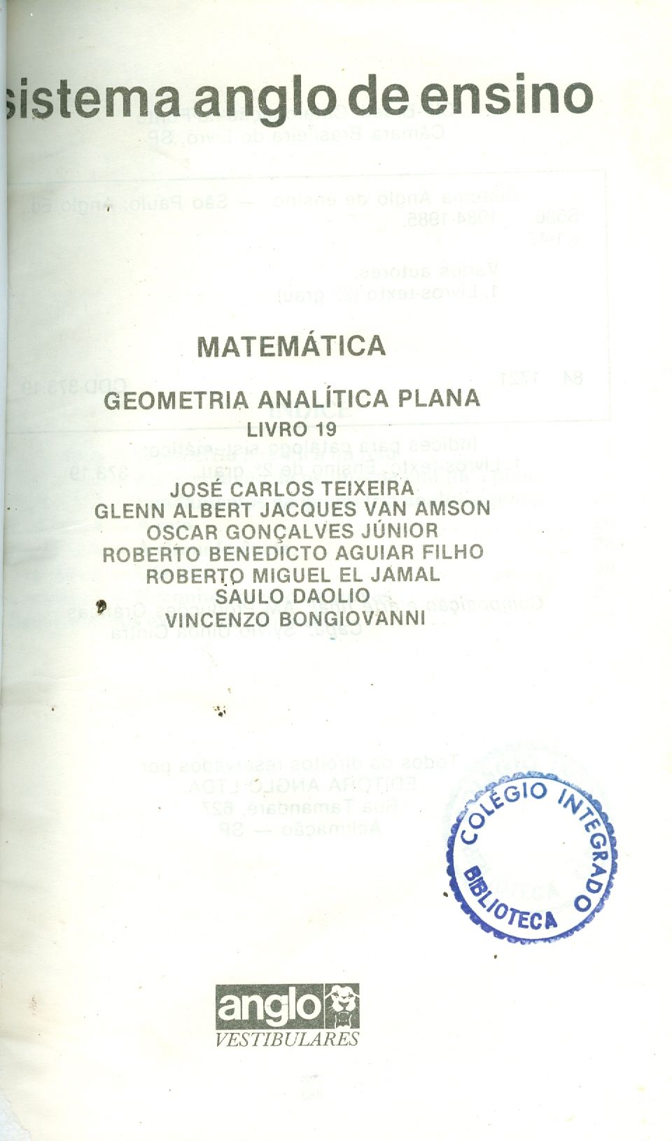 MATEMÁTICA: GEOMETRIA ANALÍTICA