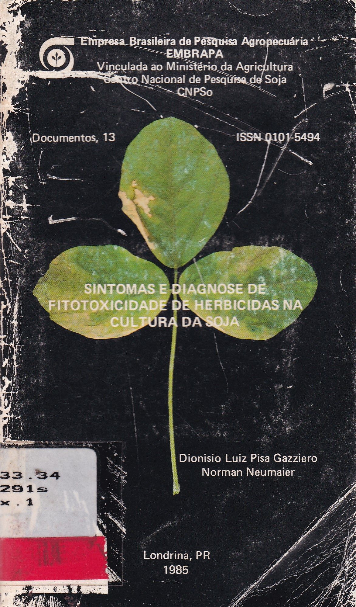 SINTOMAS E DIAGNOSE DE FITOXICIDADE DE HERBICIDAS NA CULTURA DA SOJA