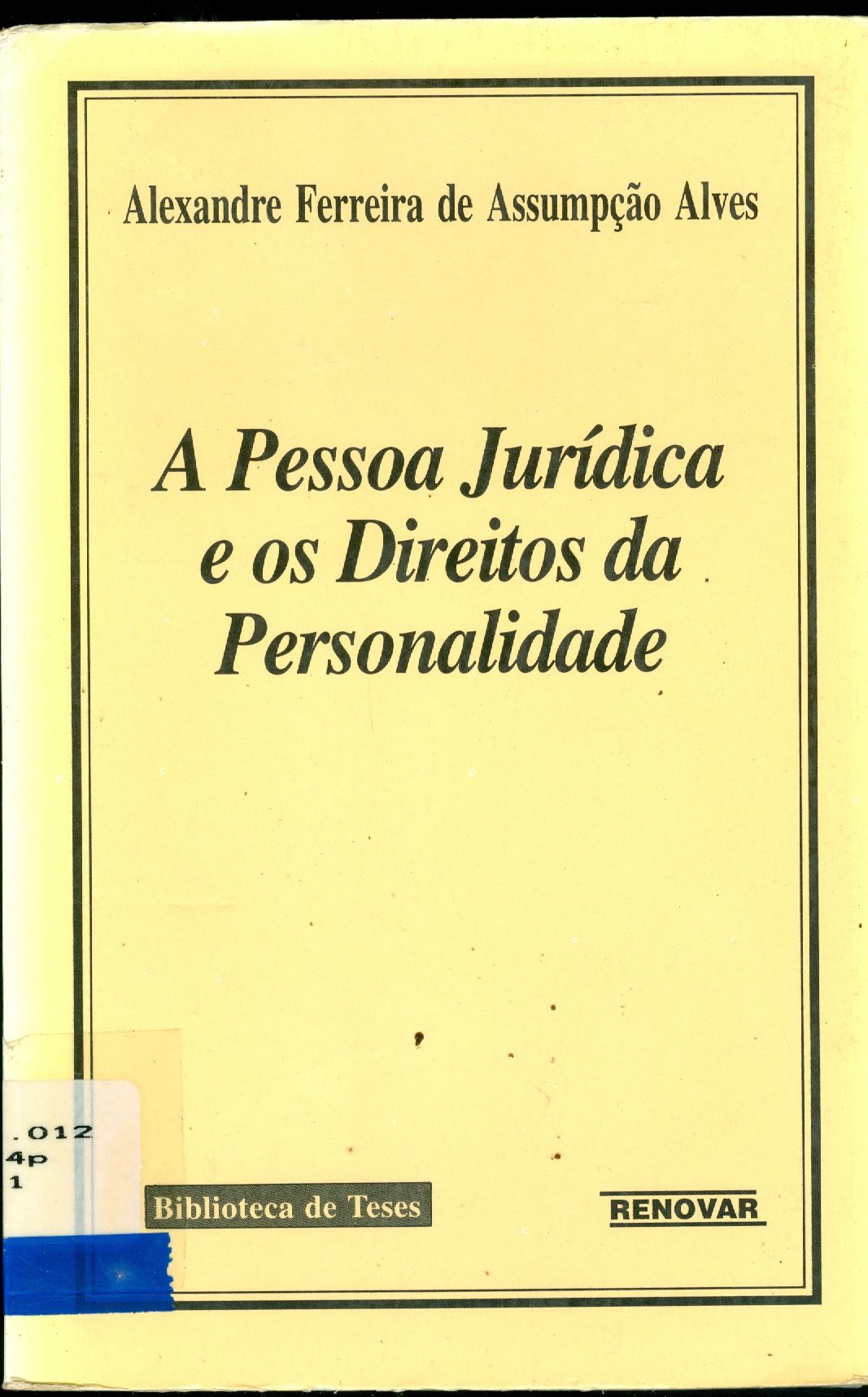 A PESSOA JURÍDICA E OS DIREITOS DA PERSONALIDADE