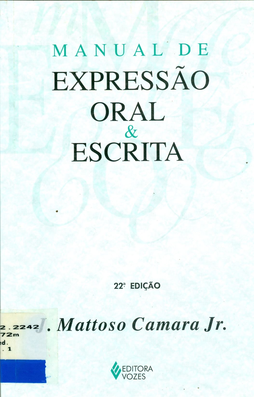 MANUAL DE EXPRESSÃO ORAL E ESCRITA 