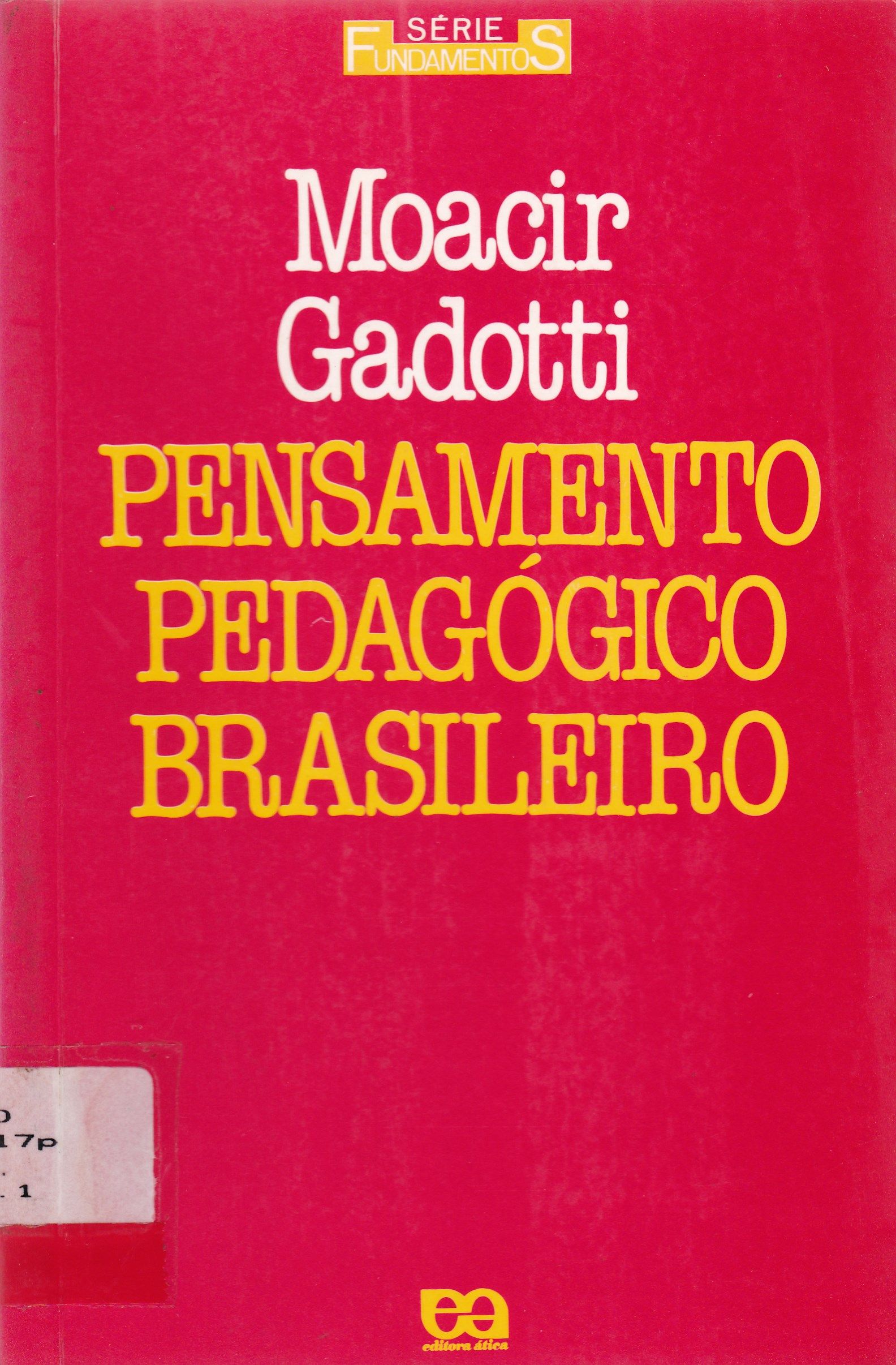 PENSAMENTO PEDAGÓGICO BRASILEIRO 