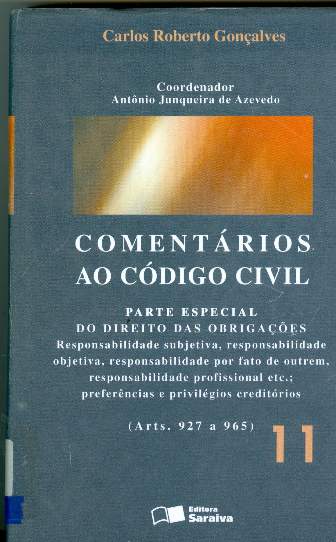 COMENTÁRIOS AO CÓDIGO CIVIL: PARTE ESPECIAL V. 11