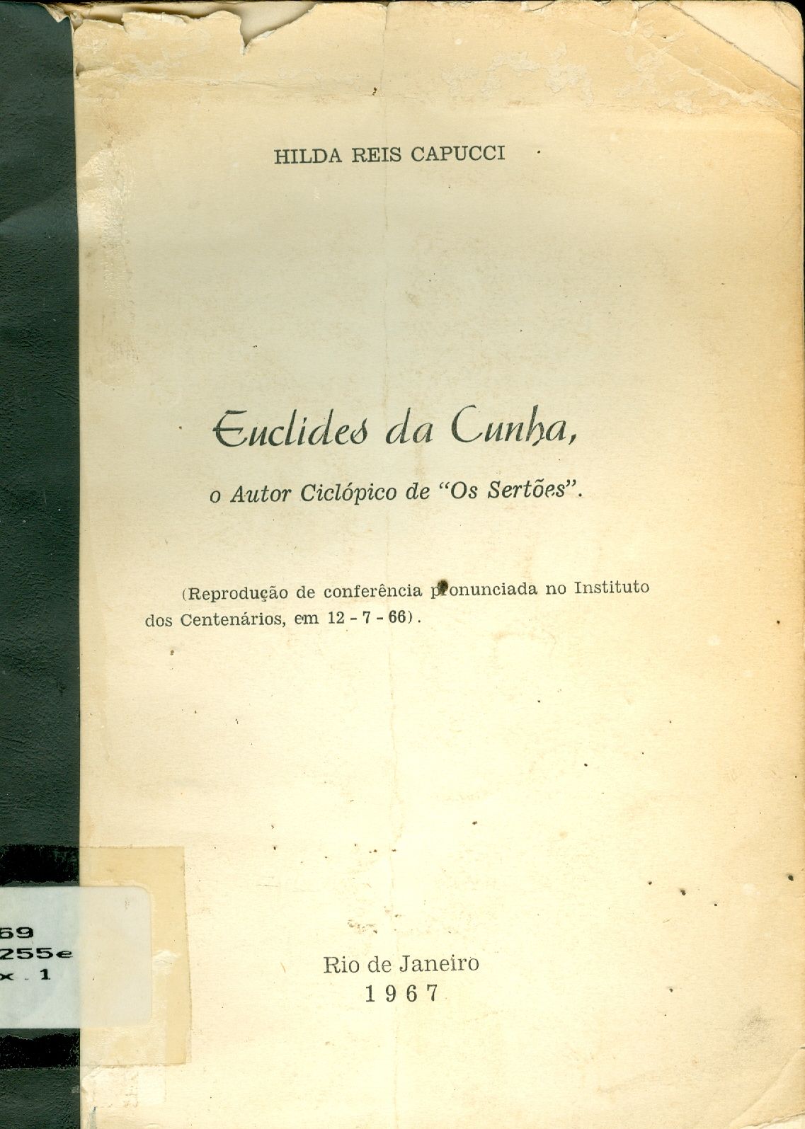 EUCLIDES DA CUNHA