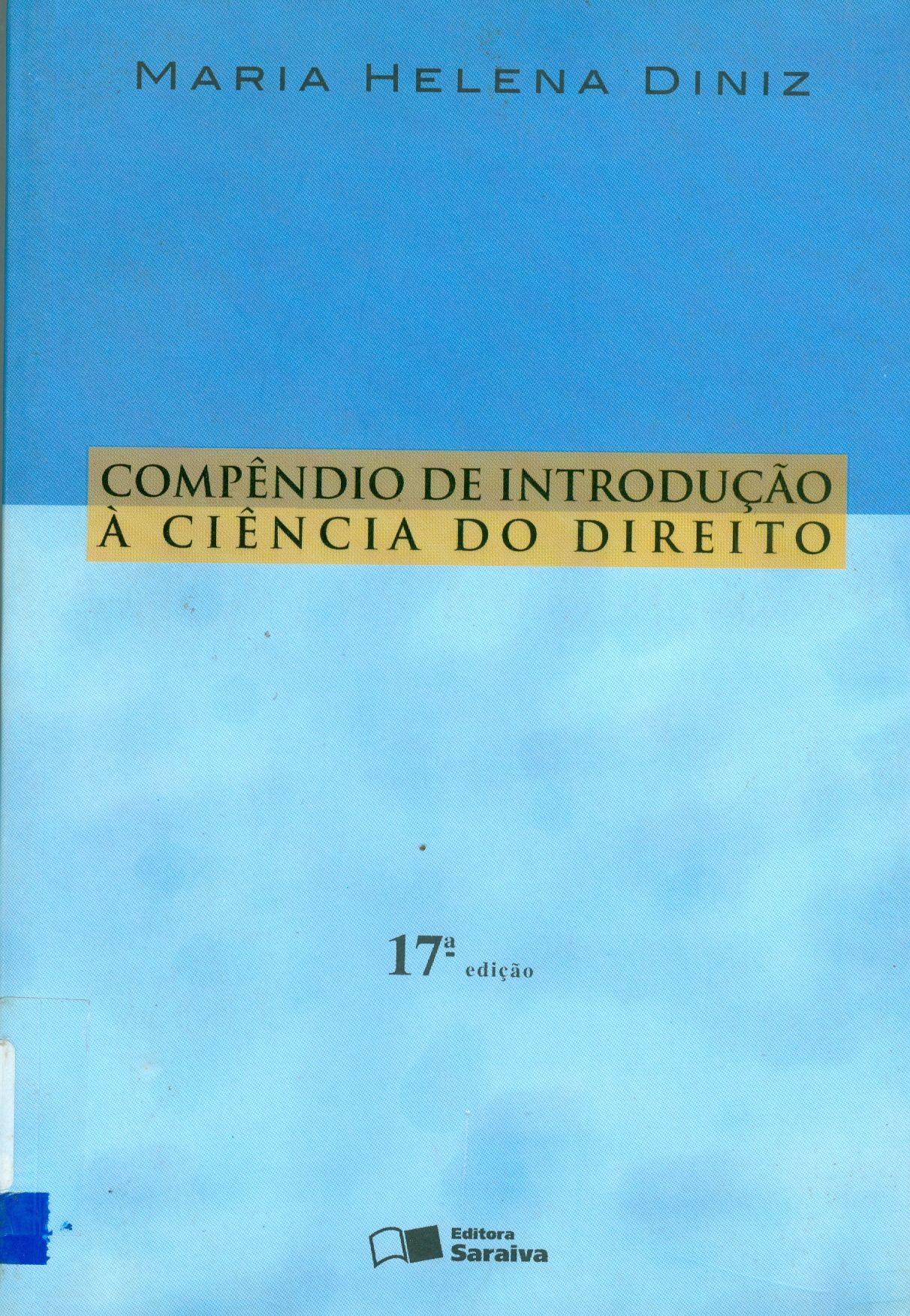 COMPÊNDIO DE INTRODUÇÃO A CIÊNCIA DO DIREITO 
