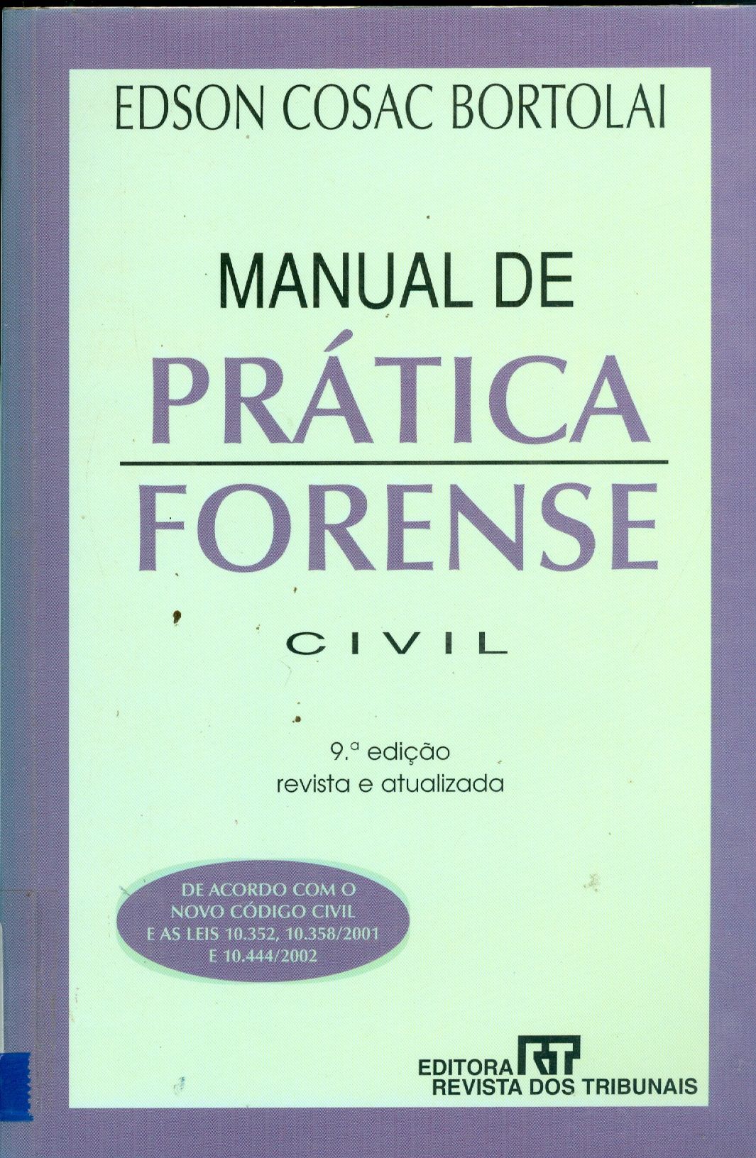 MANUAL DE PRÁTICA FORENSE CIVIL 