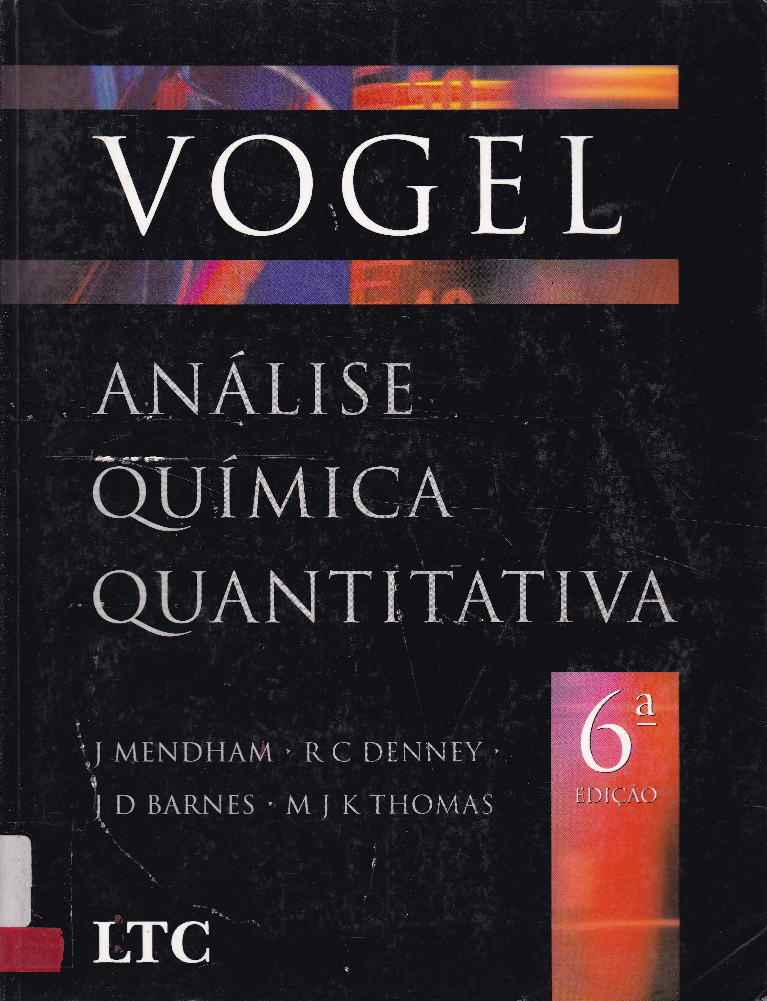 VOGEL: ANÁLISE QUÍMICA QUANTITATIVA