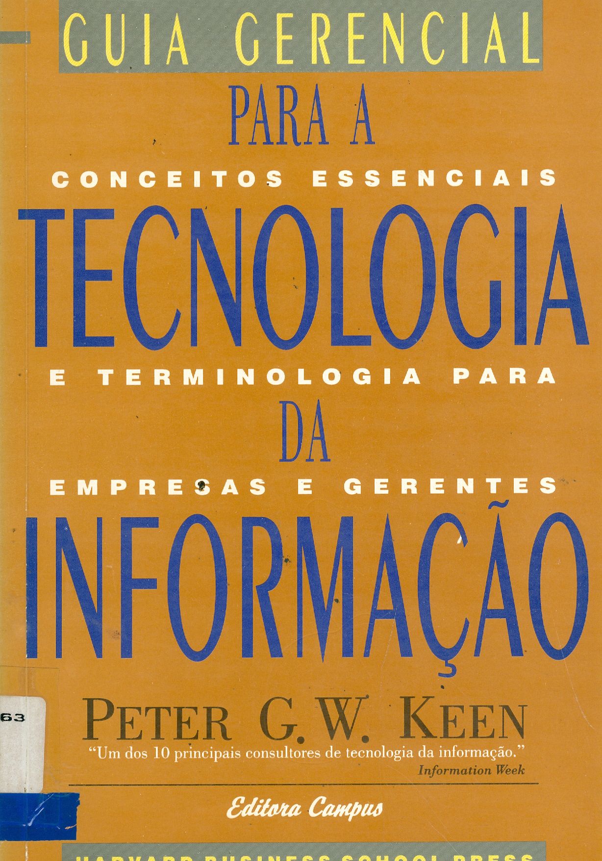 GUIA GERENCIAL PARA A TECNOLOGIA DA INFORMAÇÃO: CONCEITOS ESSENCIAIS E TERMINOLOGIA PARA EMPRESAS E GERENTES