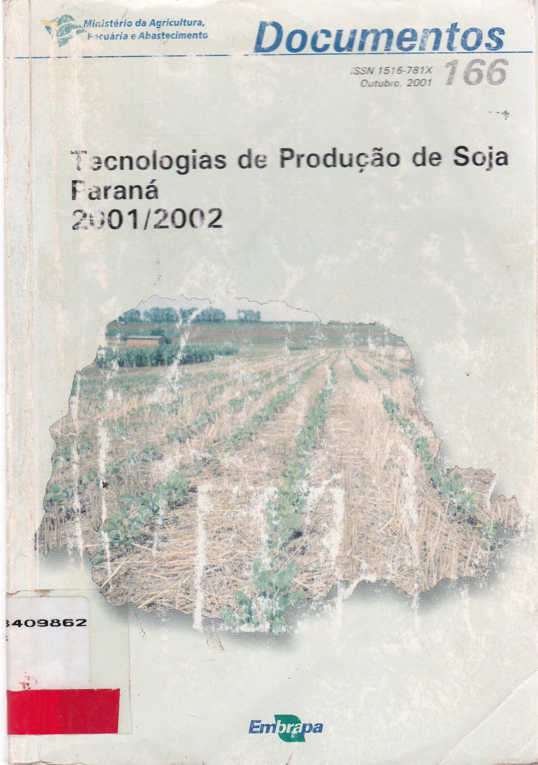 TECNOLOGIAS DE PRODUÇÃO DE SOJA - PARANÁ 2001