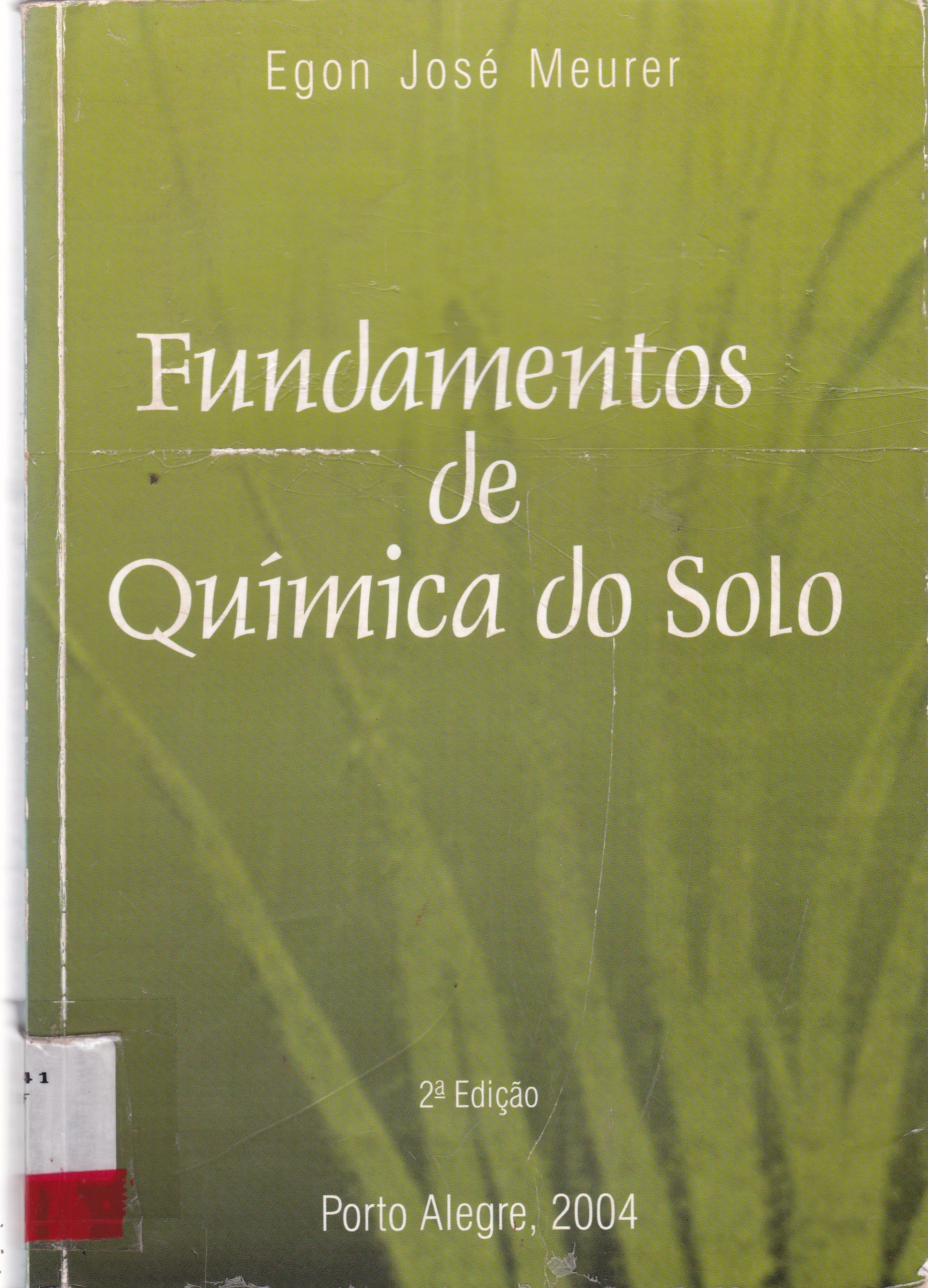 FUNDAMENTOS DE QUÍMICA DO SOLO 