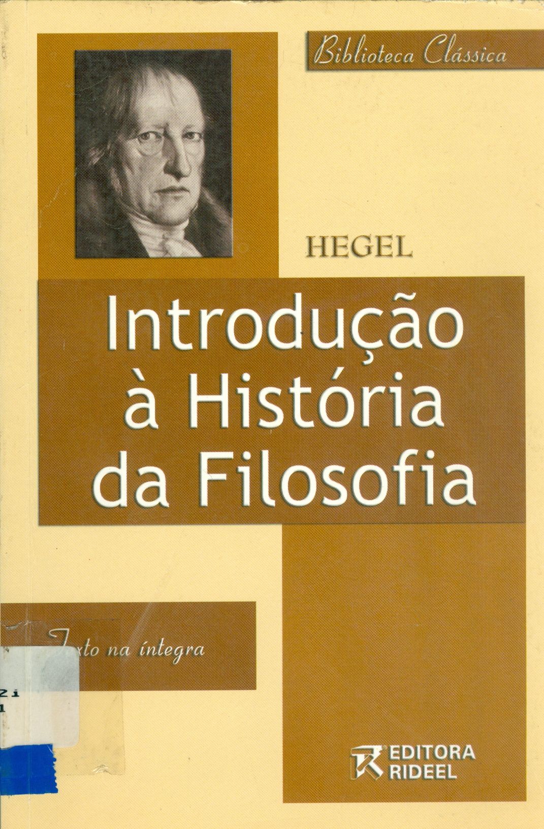 INTRODUÇÃO A HISTÓRIA DA FILOSOFIA