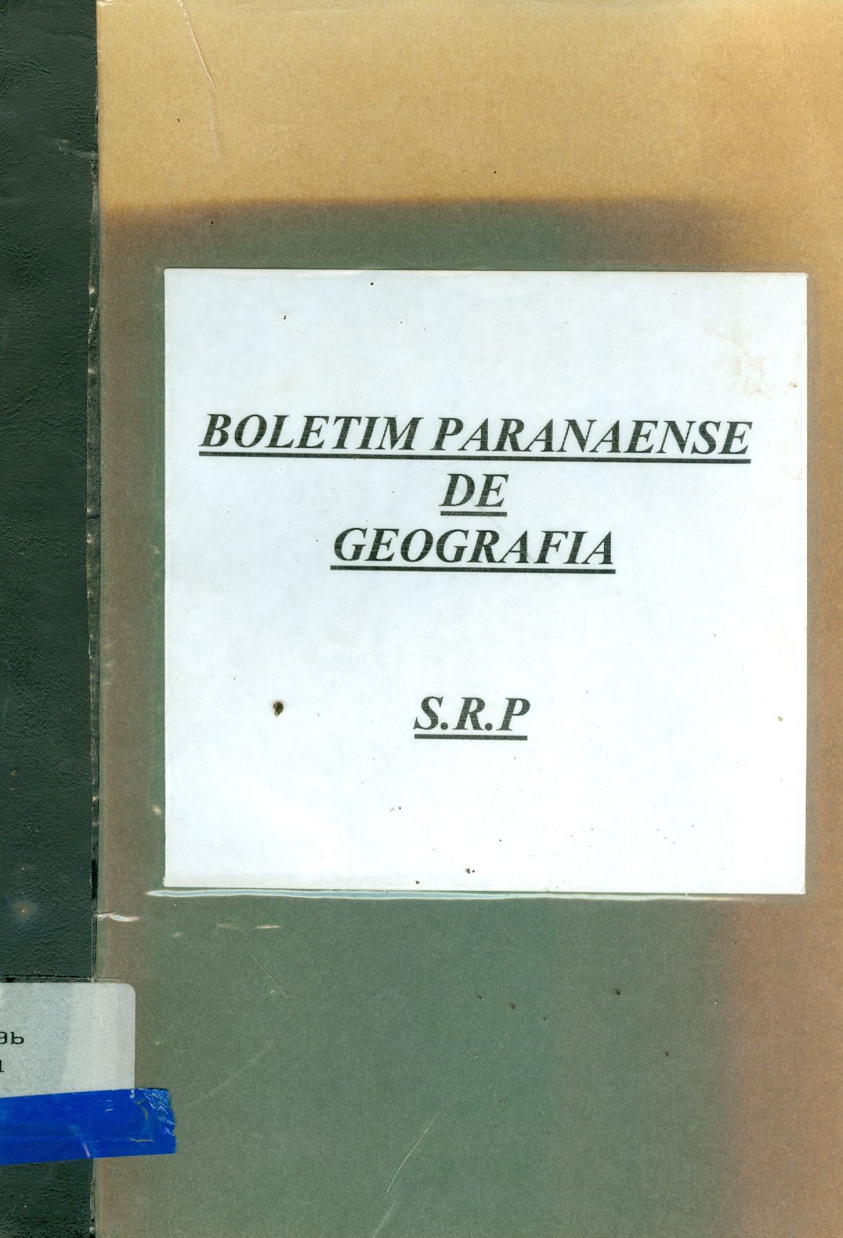 BOLETIM PARANAENSE DE GEOGRAFIA