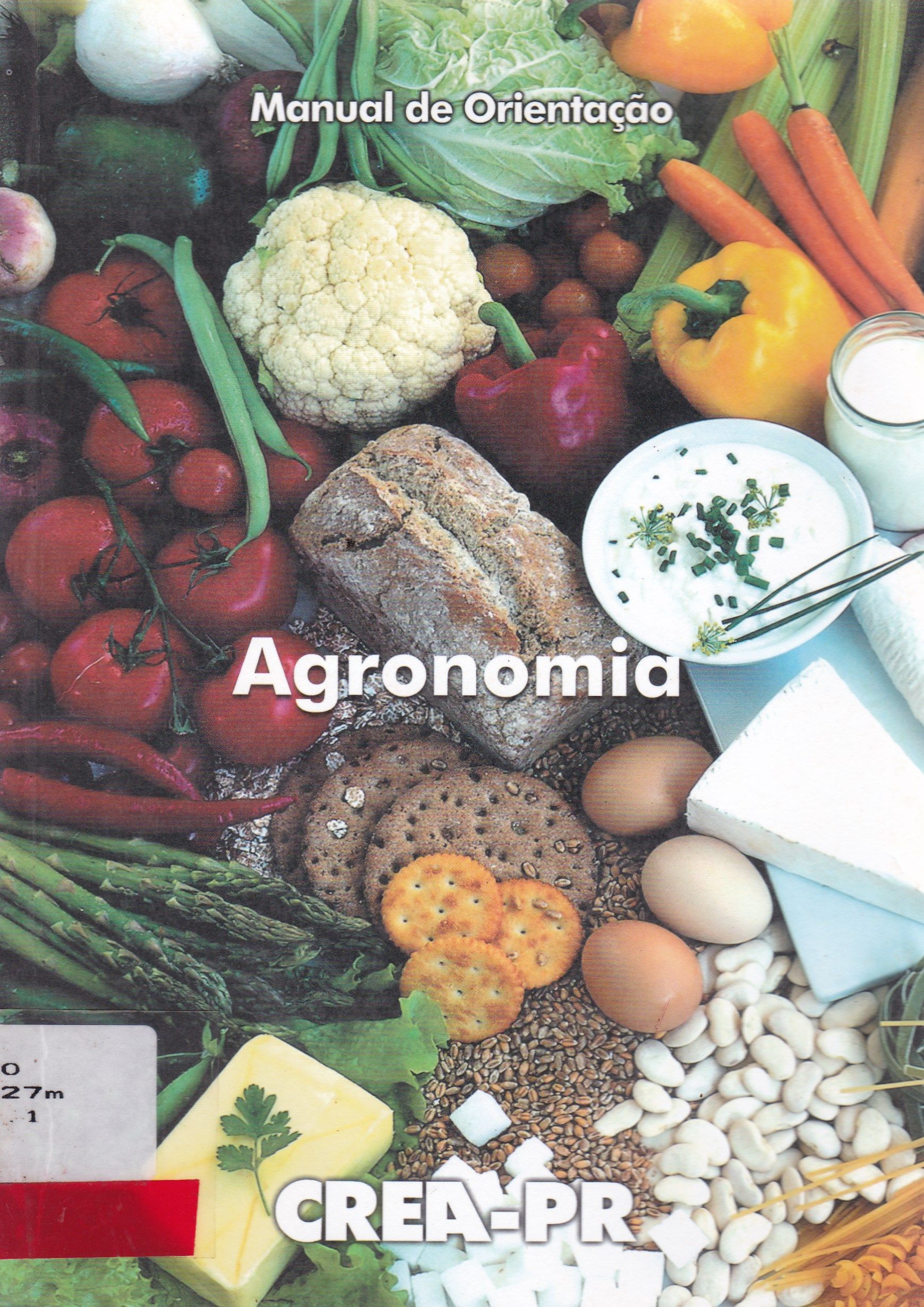MANUAL DE ORIENTAÇÃO DA CÂMARA ESPECIALIZADA DE AGRONOMIA 