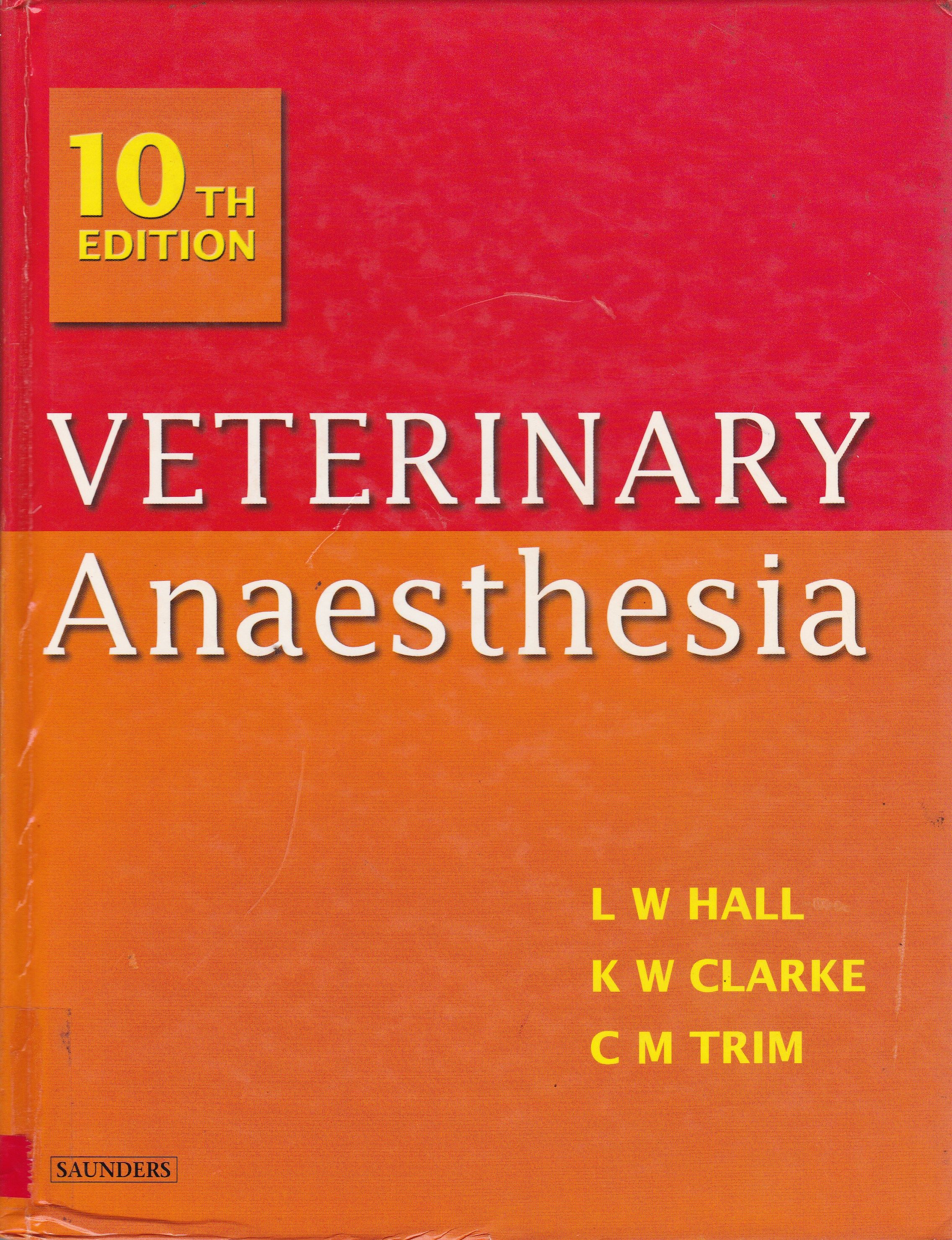 VETERINARY ANAESTHESIA