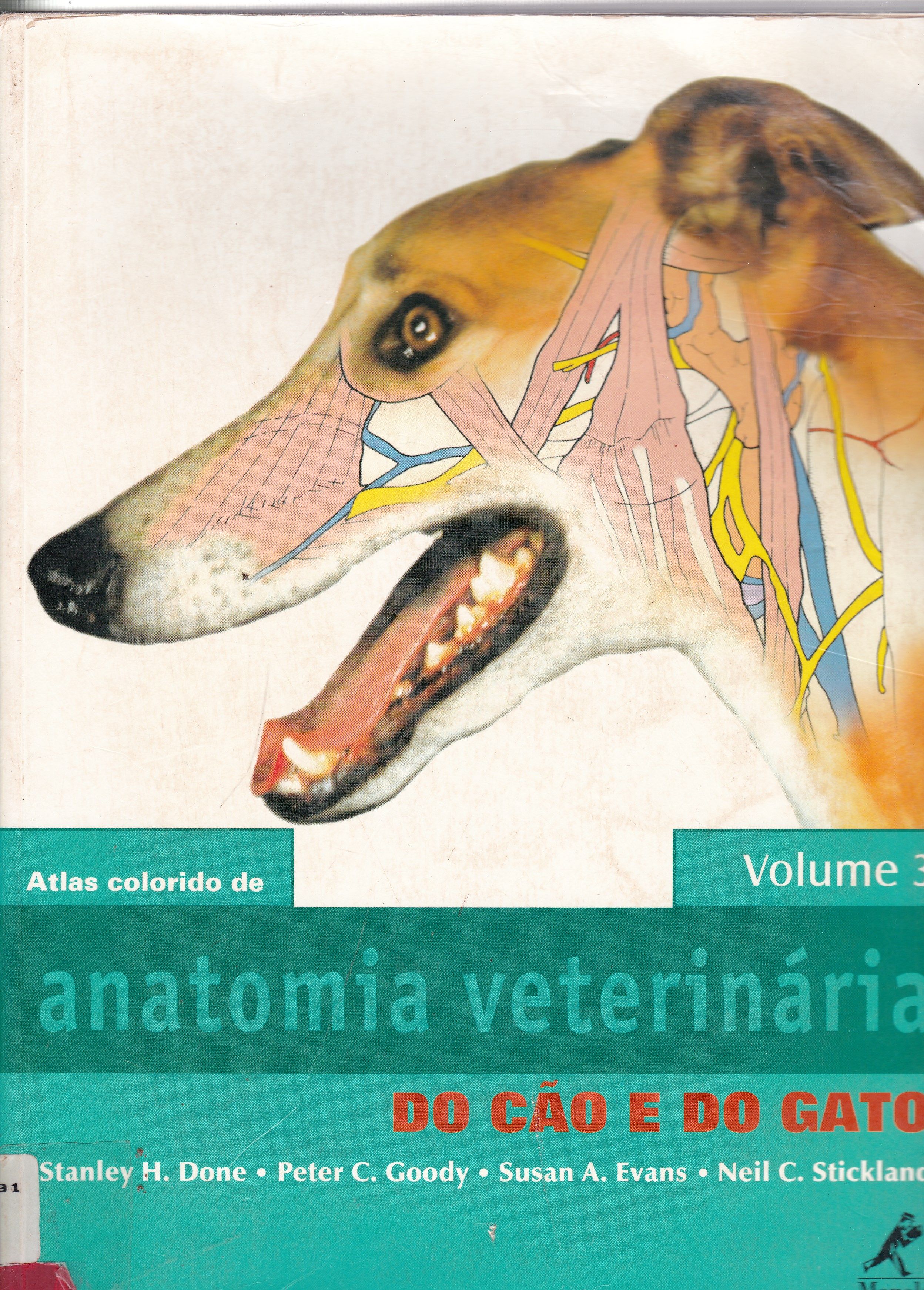 ATLAS COLORIDO DE DE ANATOMIA VETERINÁRIA: O CÃO E O GATO - V. 3