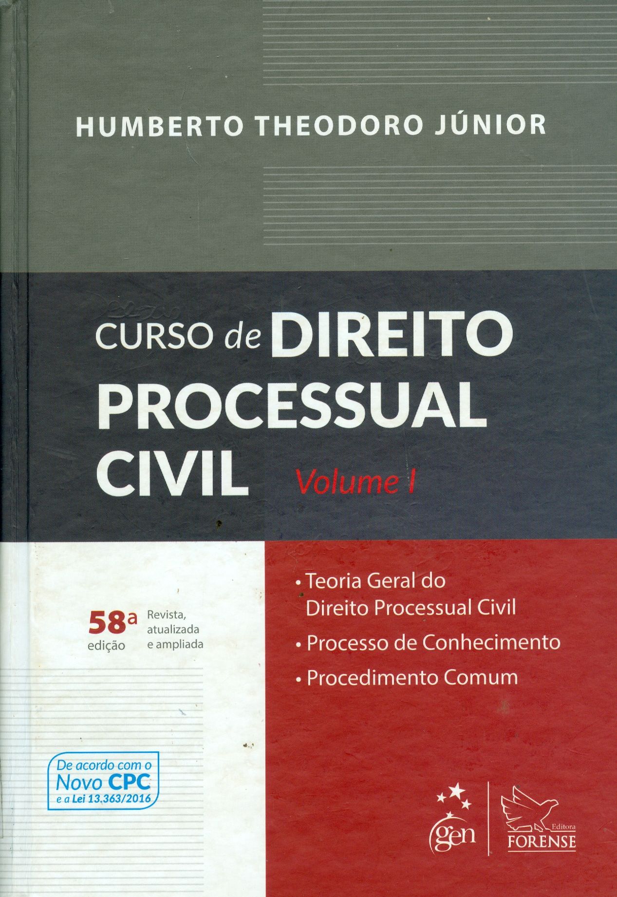 CURSO DE DIREITO PROCESSUAL CIVIL : TEORIA GERAL DO DIREITO PROCESSUAL CIVIL, PROCESSO DE CONHECIMENTO E PROCEDIMENTO COMUM