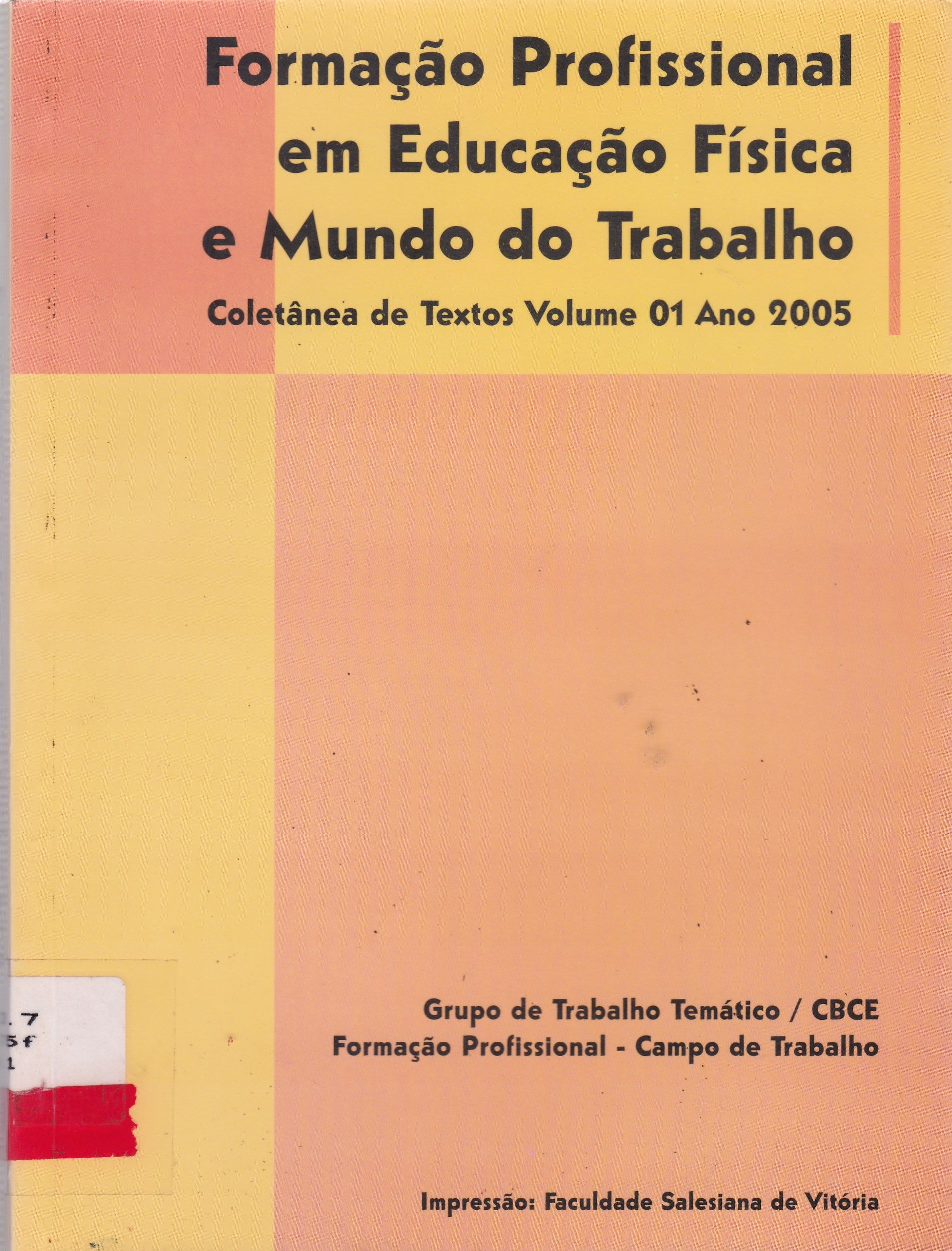 FORMAÇÃO PROFISSIONAL EM EDUCAÇÃO FÍSICA E MUNDO DO TRABALHO