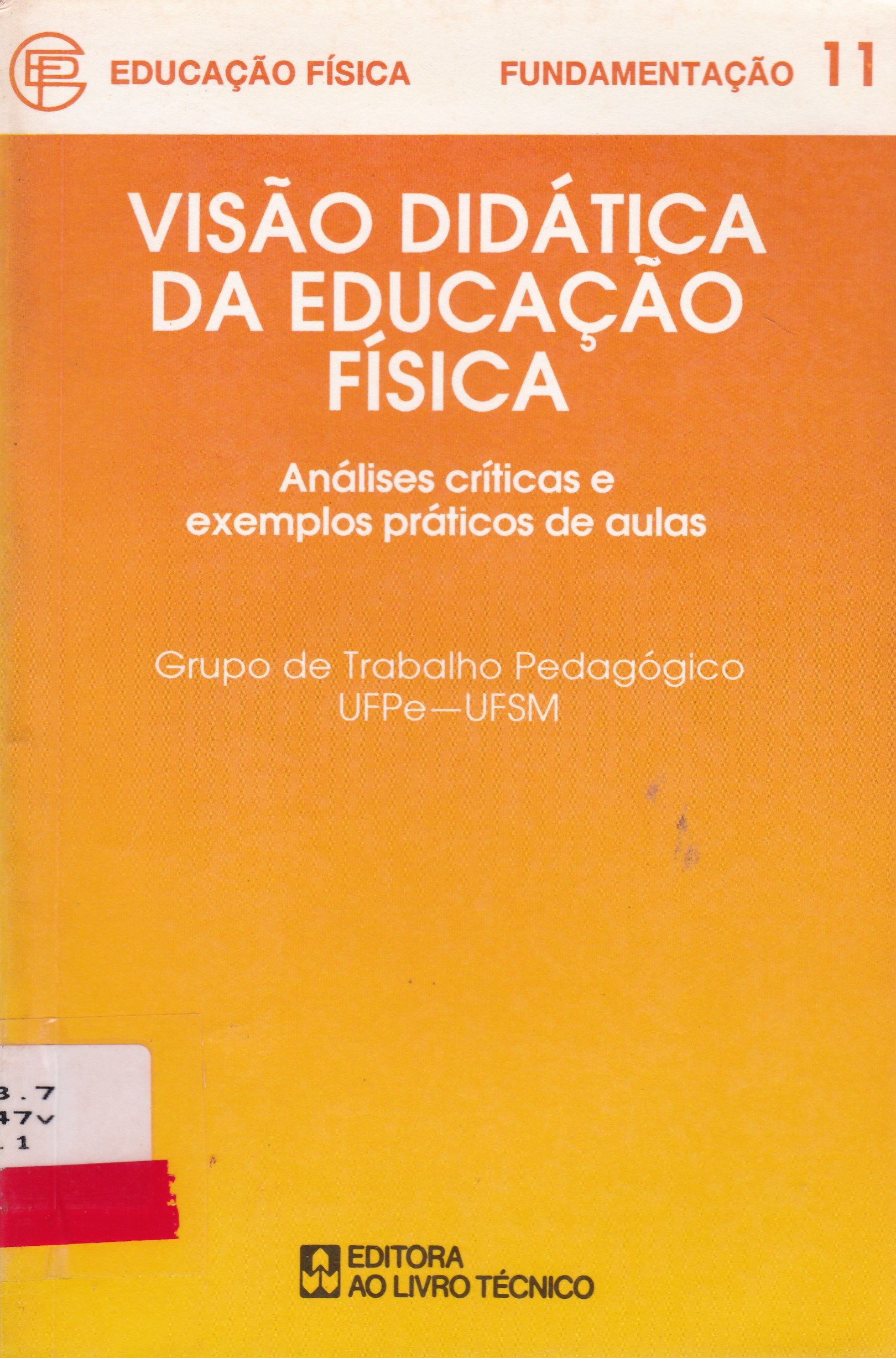 VISÃO DIDÁTICA DE EDUCAÇÃO FÍSICA: ANÁLISES CRÍTICAS E EXEMPLOS PRÁTICOS DE AULAS