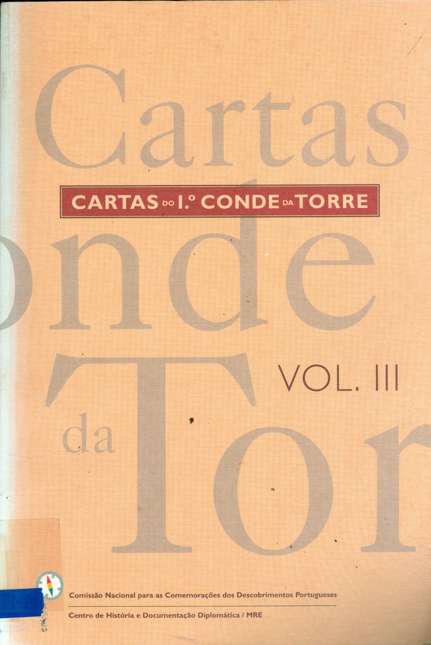 CARTAS DO 1º CONDE DA TORRE - V. 3