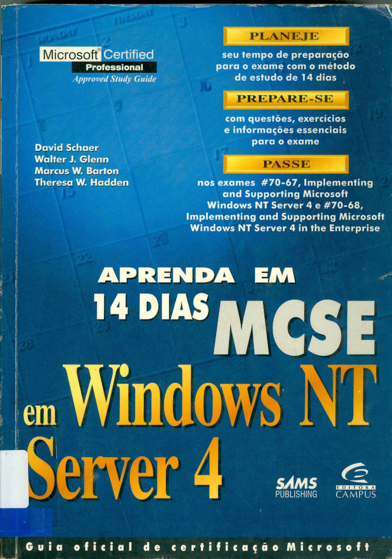 APRENDA EM 14 DIAS MCSE EM WINDOWS NT SERVER 4