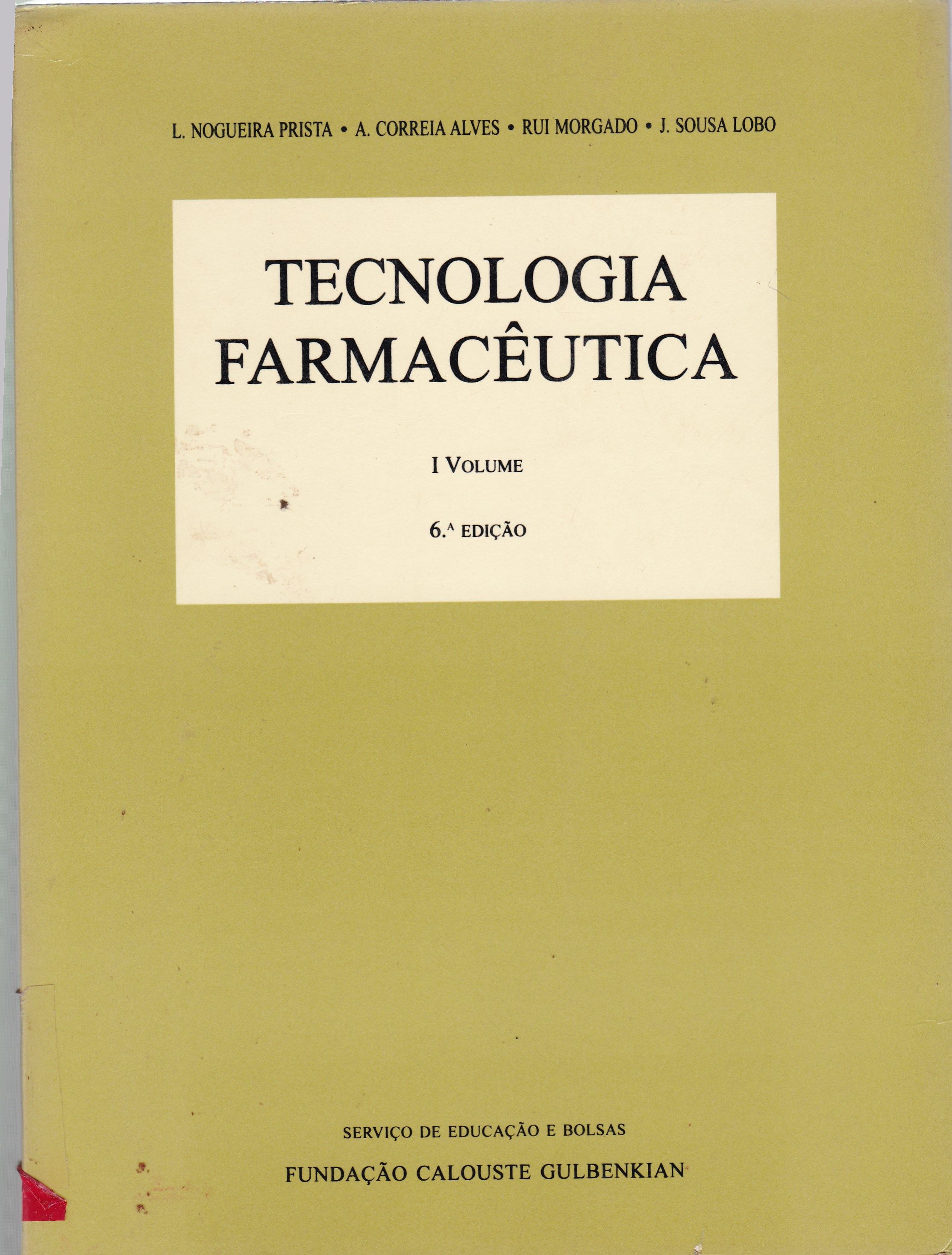 TECNOLOGIA FARMACÊUTICA V.1