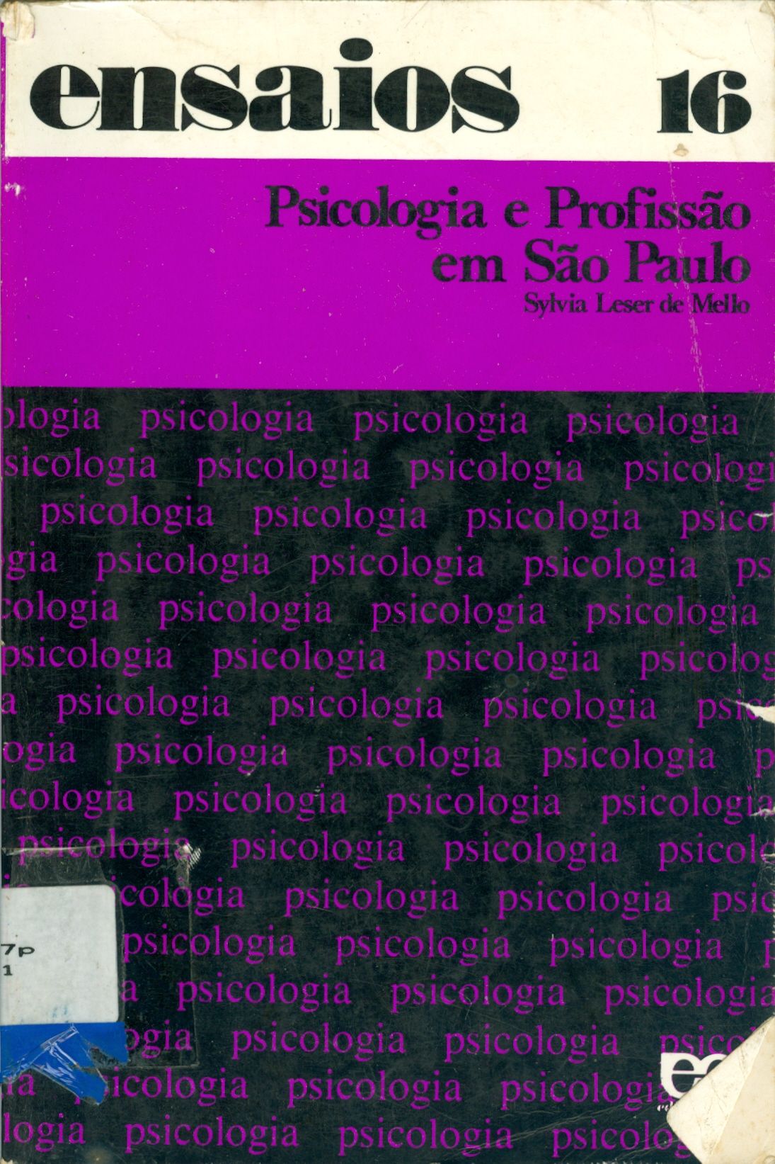 PSICOLOGIA E PROFISSÃO EM SÃO PAULO