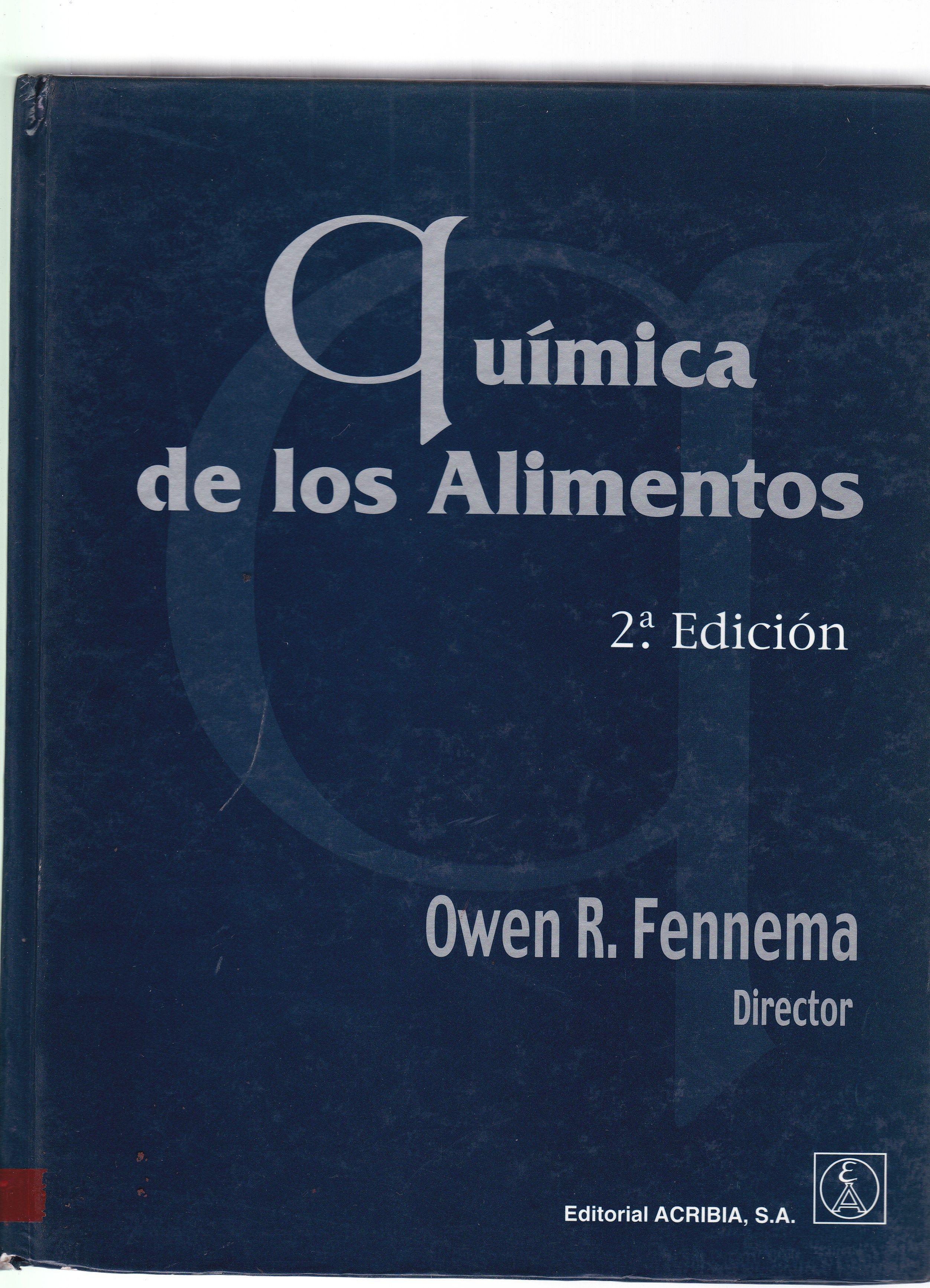 QUÍMICA DE LOS ALIMENTOS