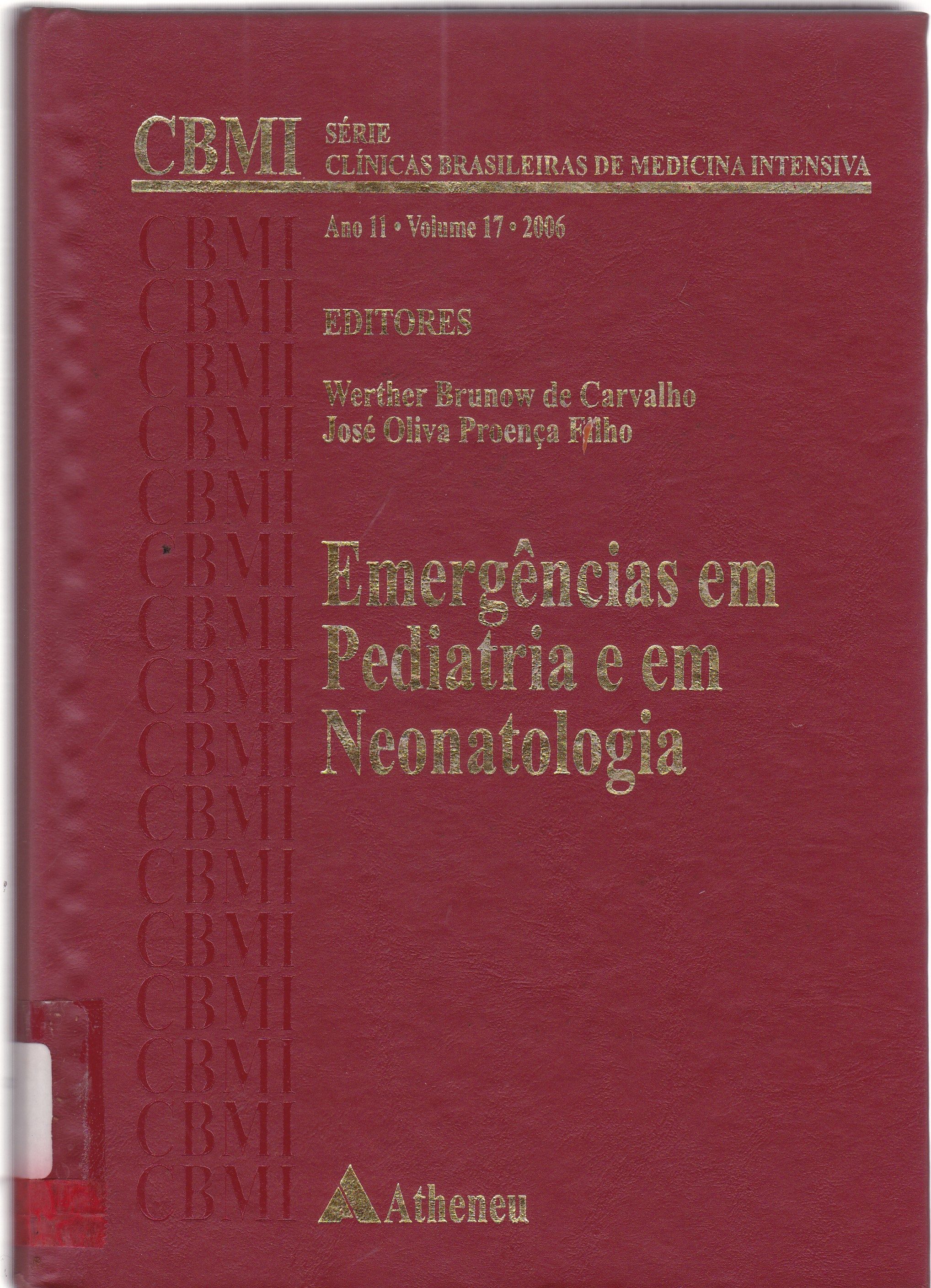 EMERGÊNCIAS EM PEDIATRIA E EM NEONATOLOGIA