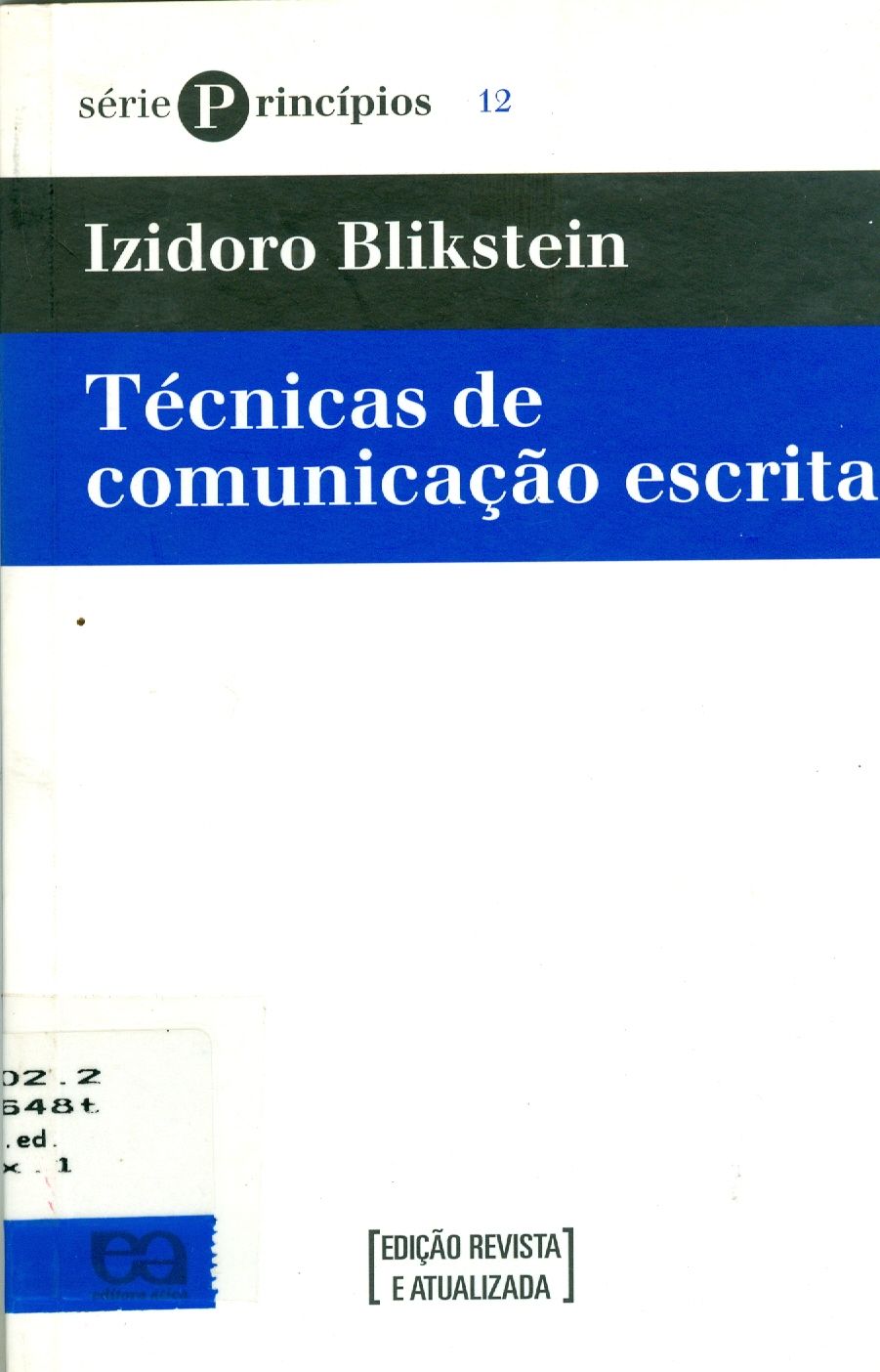 TÉCNICAS DE COMUNICAÇÃO ESCRITA