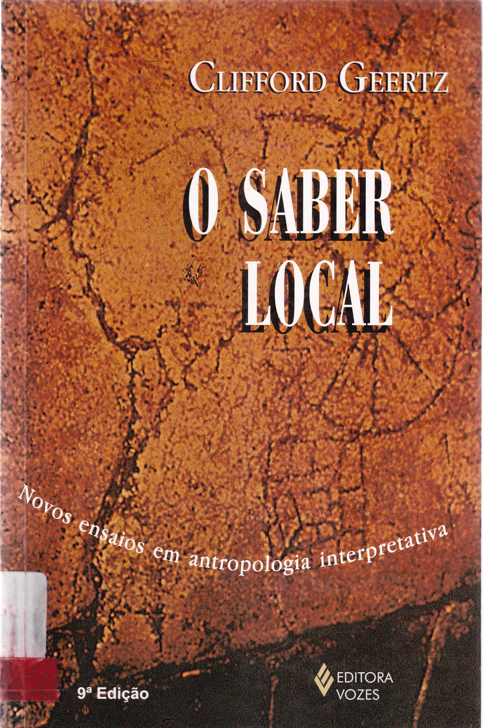 O SABER LOCAL: NOVOS ENSAIOS EM ANTROPOLOGIA INTERPRETATIVA