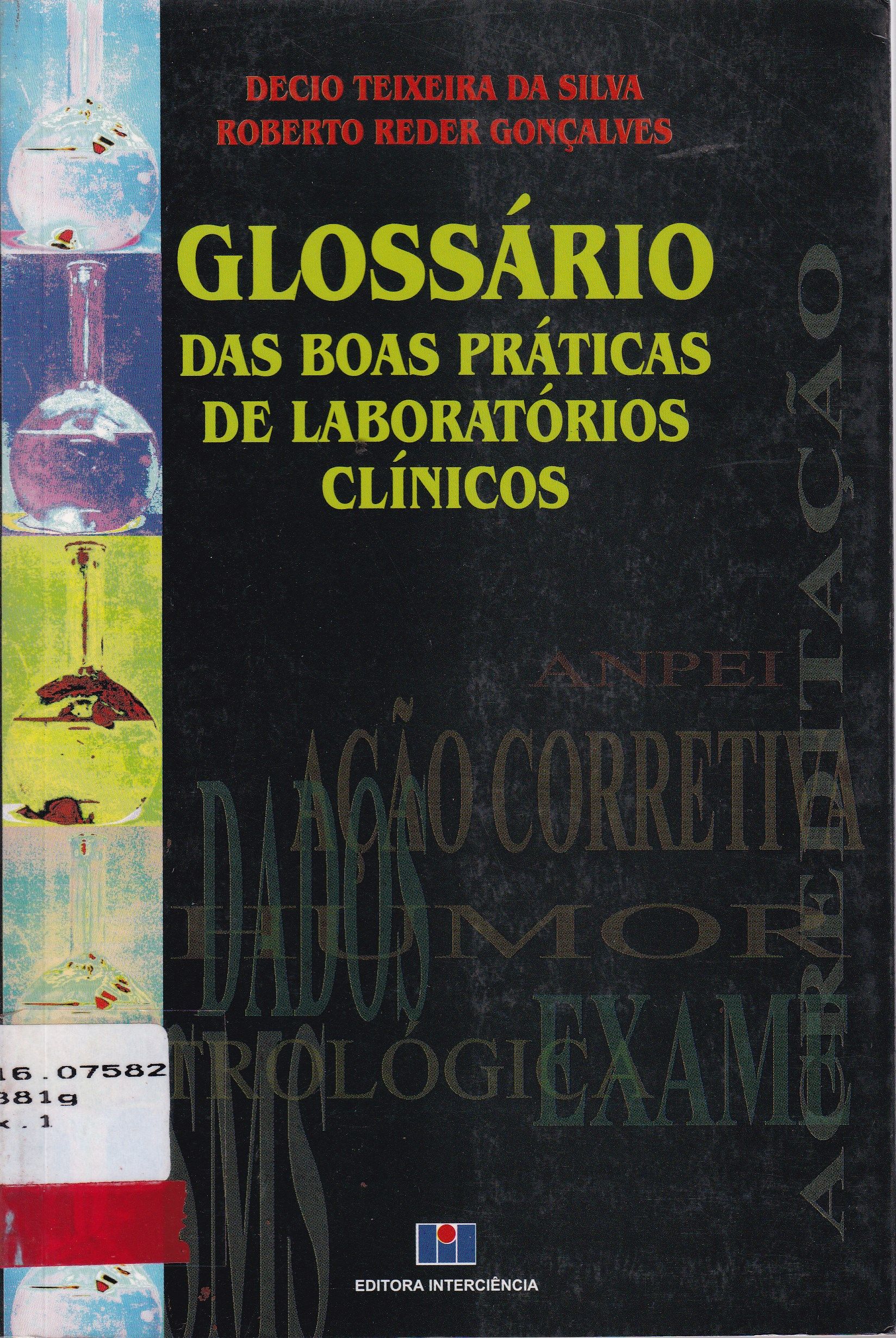 GLOSSÁRIO DAS BOAS PRÁTICAS DE LABORATÓRIOS CLINICOS