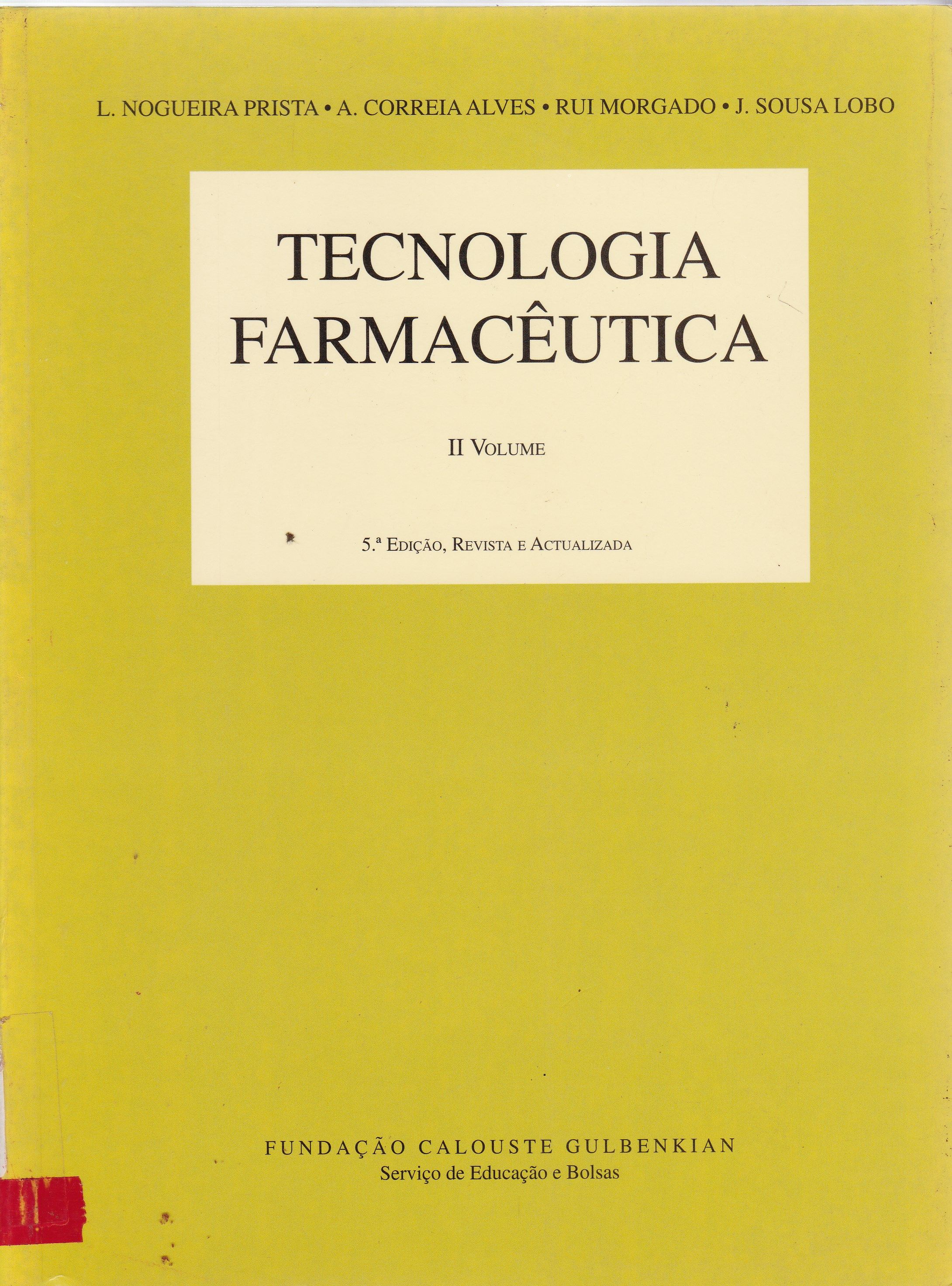 TECNOLOGIA FARMACÊUTICA V.2