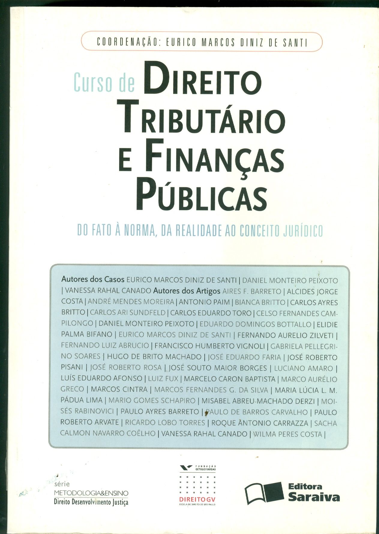 CURSO DE DIREITO TRIBUTÁRIO E FINANÇAS PÚBLICAS