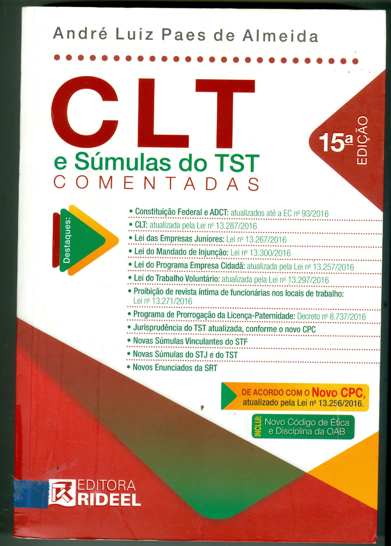 CLT E SÚMULAS DO TST COMENTADAS