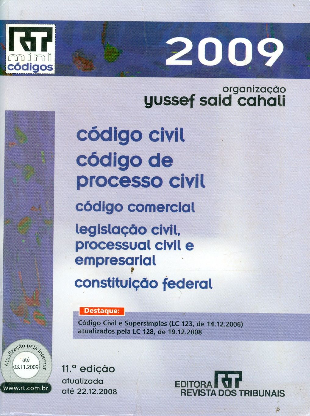 CÓDIGO CIVIL, CÓDIGO DE PROCESSO CIVIL, CÓDIGO COMERCIAL, LEGISLAÇÃO CIVIL, PROCESSUAL CIVIL E EMPRESARIAL, CONSTITUIÇÃO FEDERAL