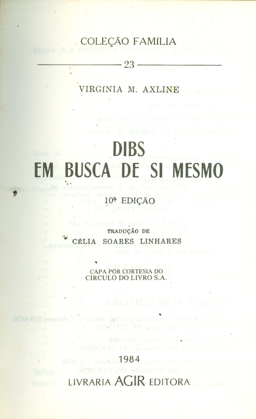 DIBS EM BUSCA DE SI MESMO