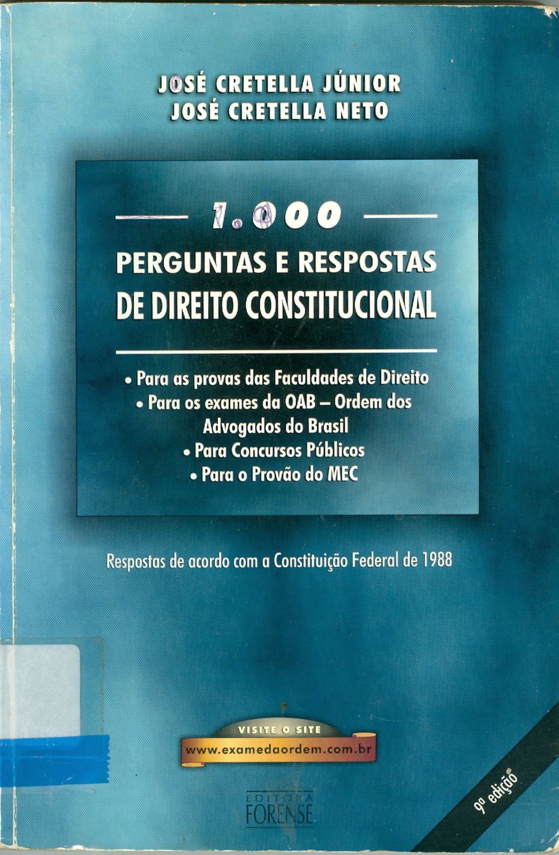1000 PERGUNTAS E RESPOSTAS DE DIREITO CONSTITUCIONAL 